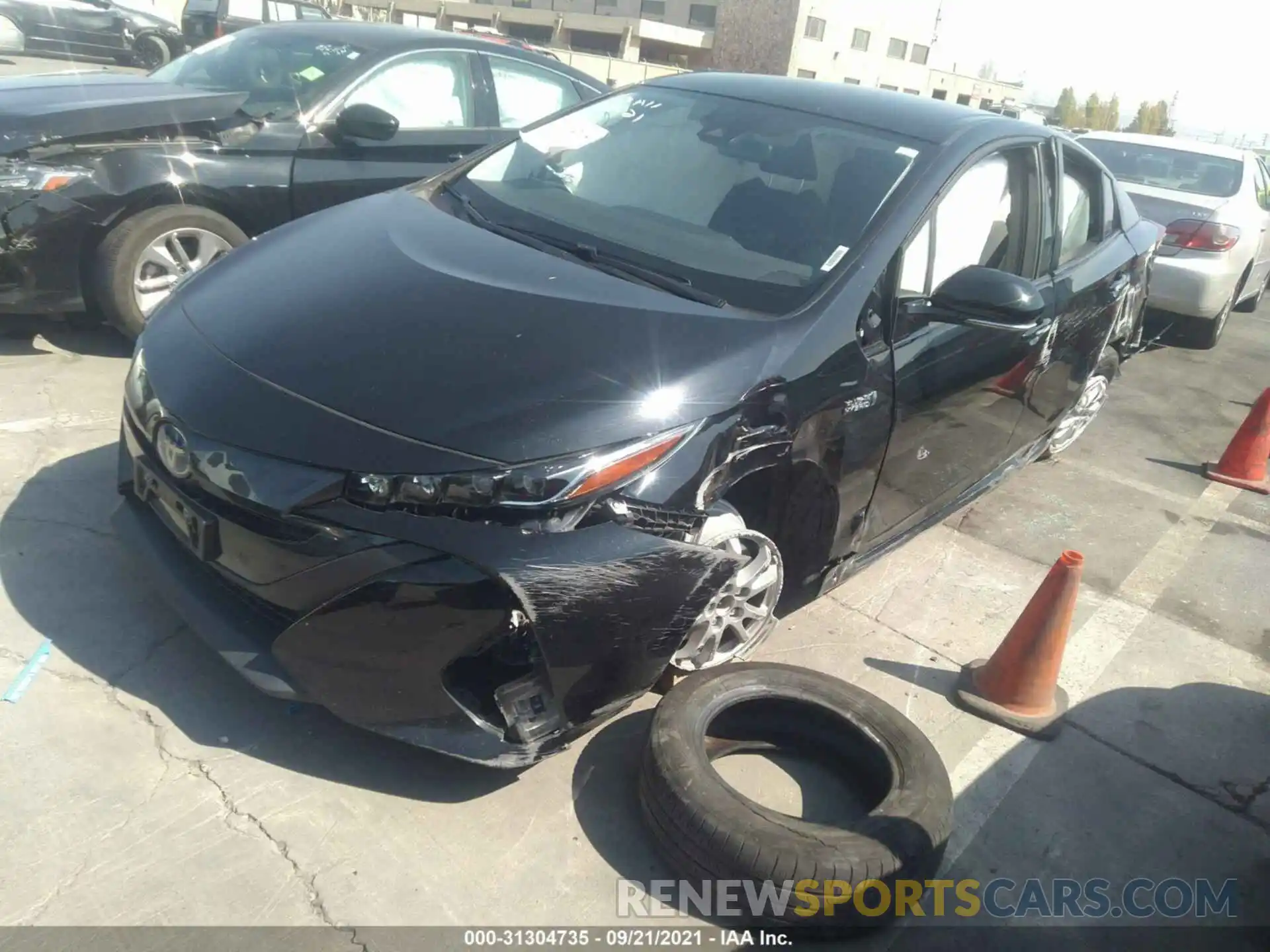 2 Photograph of a damaged car JTDKARFP5L3152468 TOYOTA PRIUS PRIME 2020