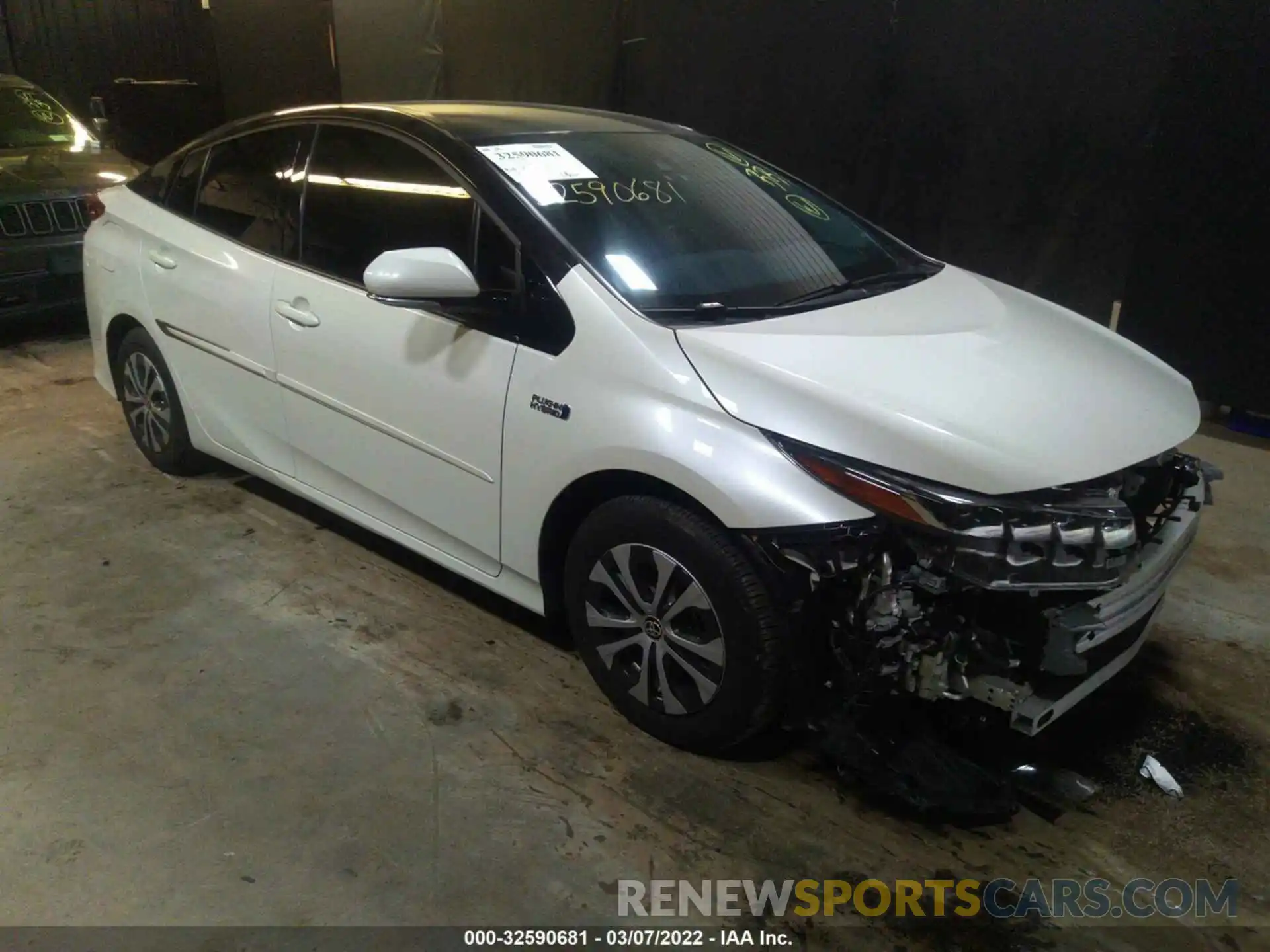 1 Photograph of a damaged car JTDKARFP5L3158285 TOYOTA PRIUS PRIME 2020