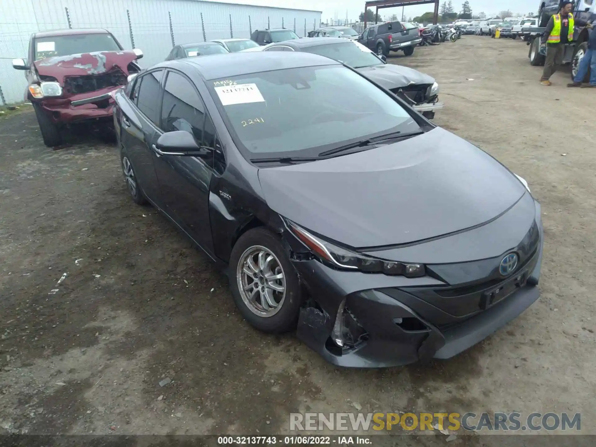 1 Photograph of a damaged car JTDKARFP5L3162241 TOYOTA PRIUS PRIME 2020