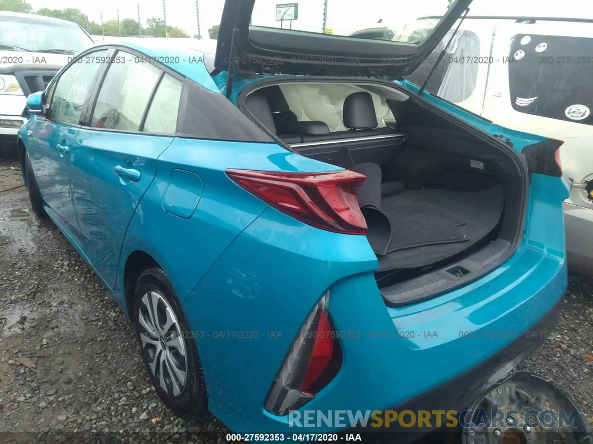 3 Photograph of a damaged car JTDKARFP6L3121438 TOYOTA PRIUS PRIME 2020