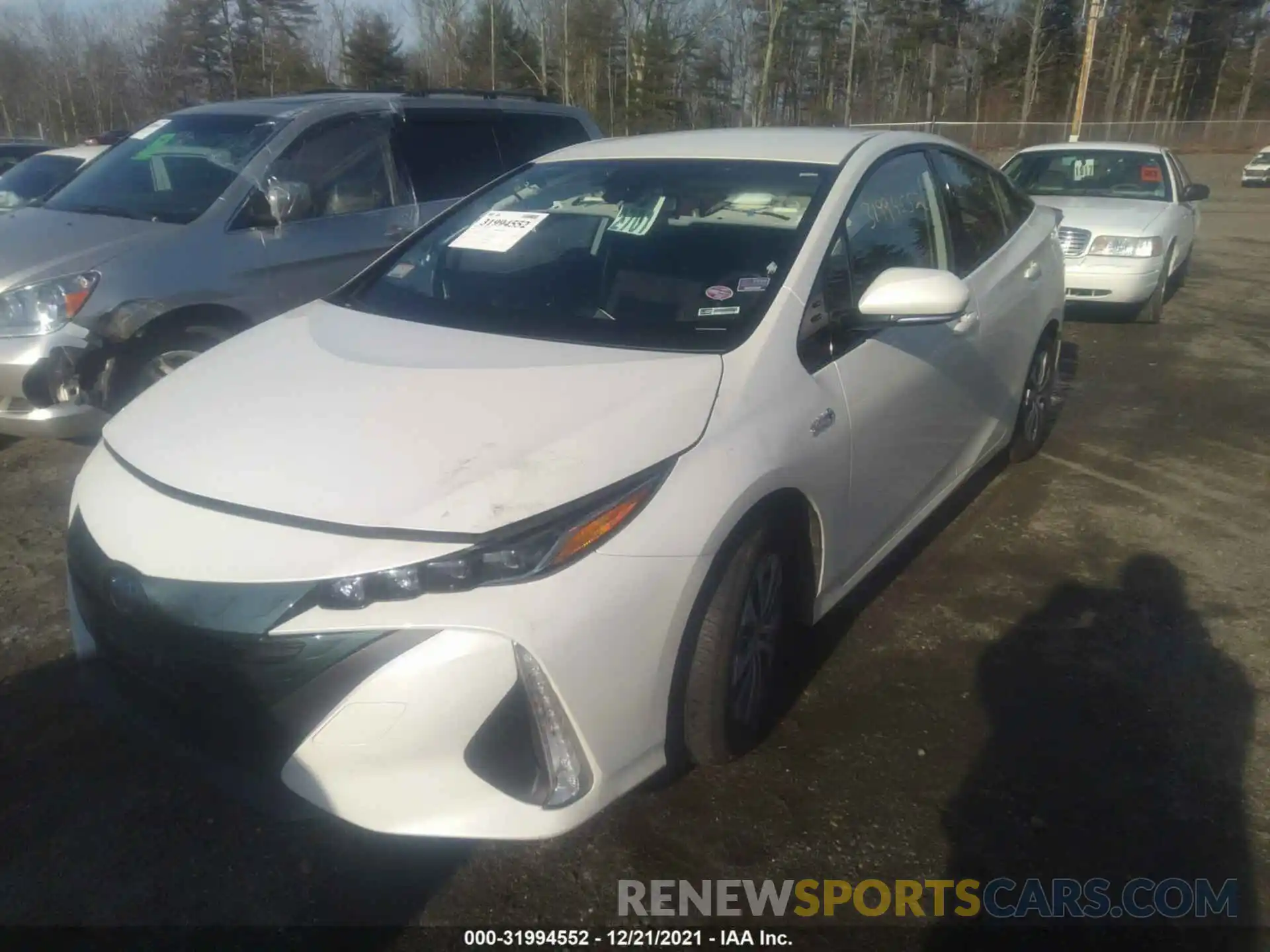 2 Photograph of a damaged car JTDKARFP6L3124341 TOYOTA PRIUS PRIME 2020