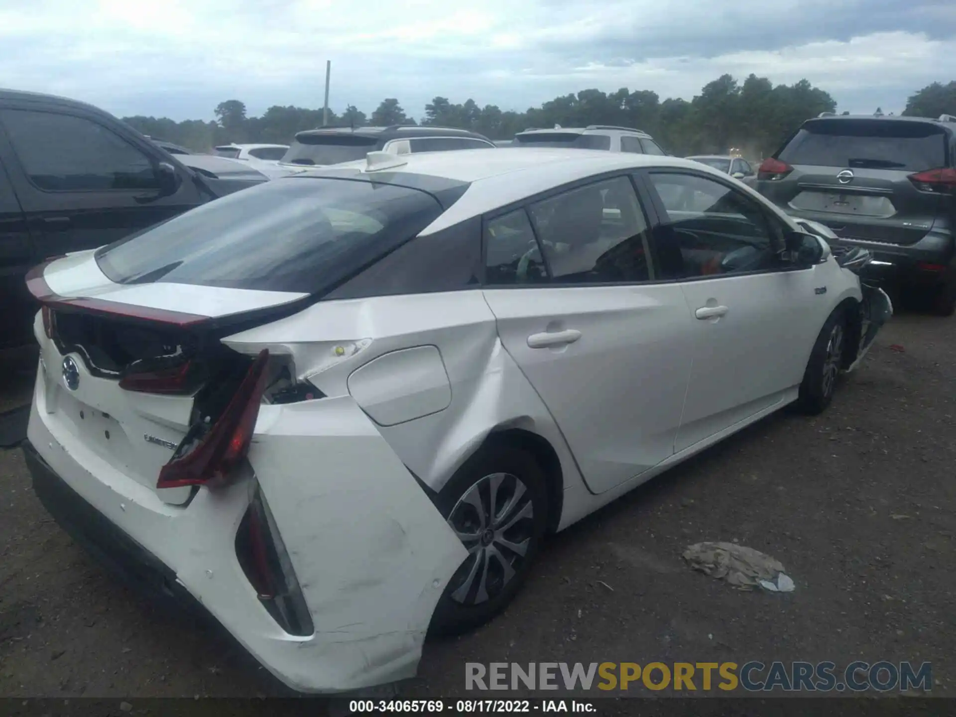 4 Photograph of a damaged car JTDKARFP6L3130642 TOYOTA PRIUS PRIME 2020