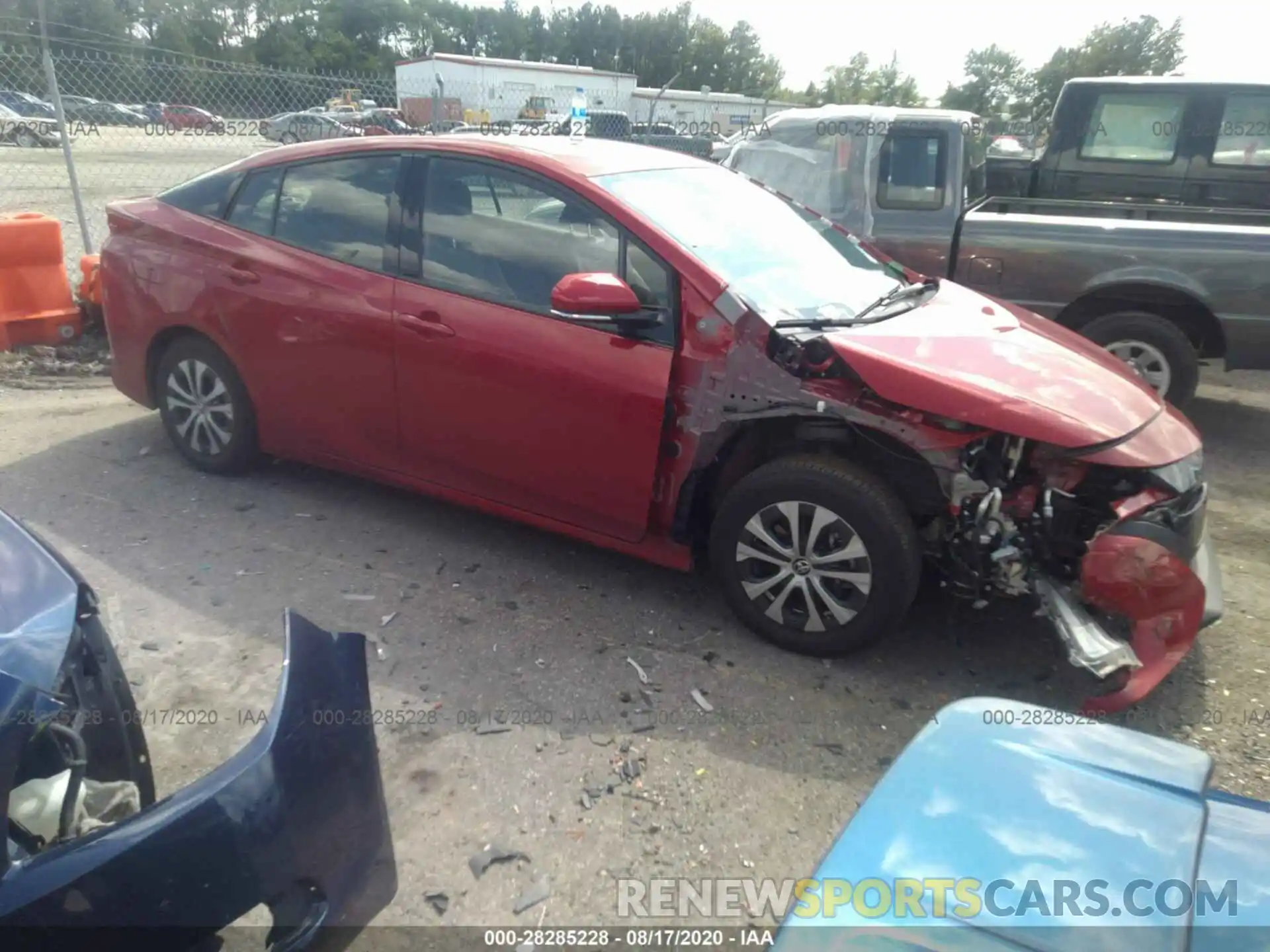 1 Photograph of a damaged car JTDKARFP6L3133301 TOYOTA PRIUS PRIME 2020