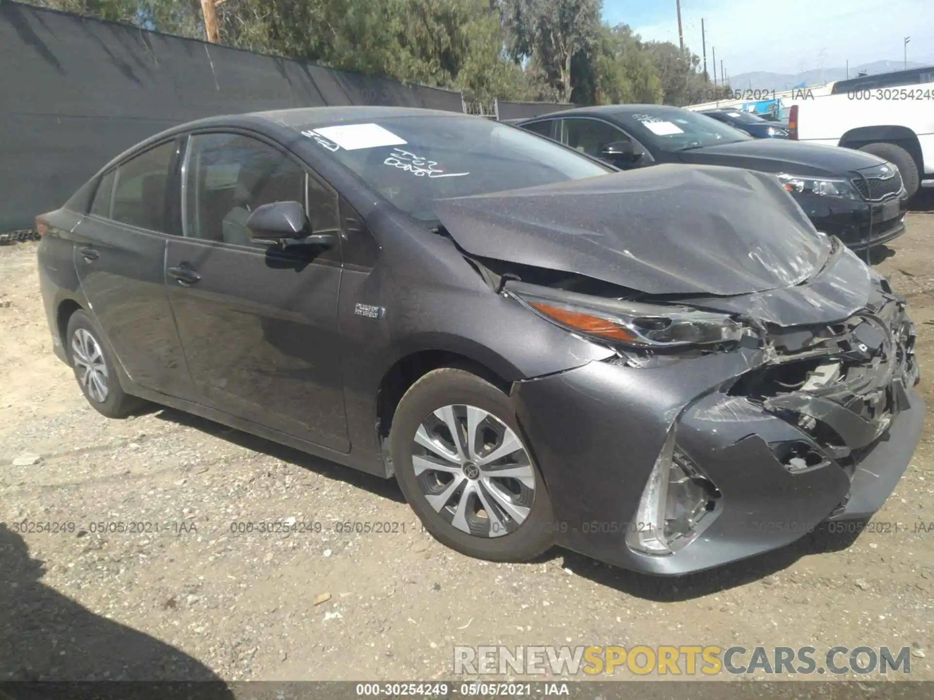 1 Photograph of a damaged car JTDKARFP6L3134576 TOYOTA PRIUS PRIME 2020