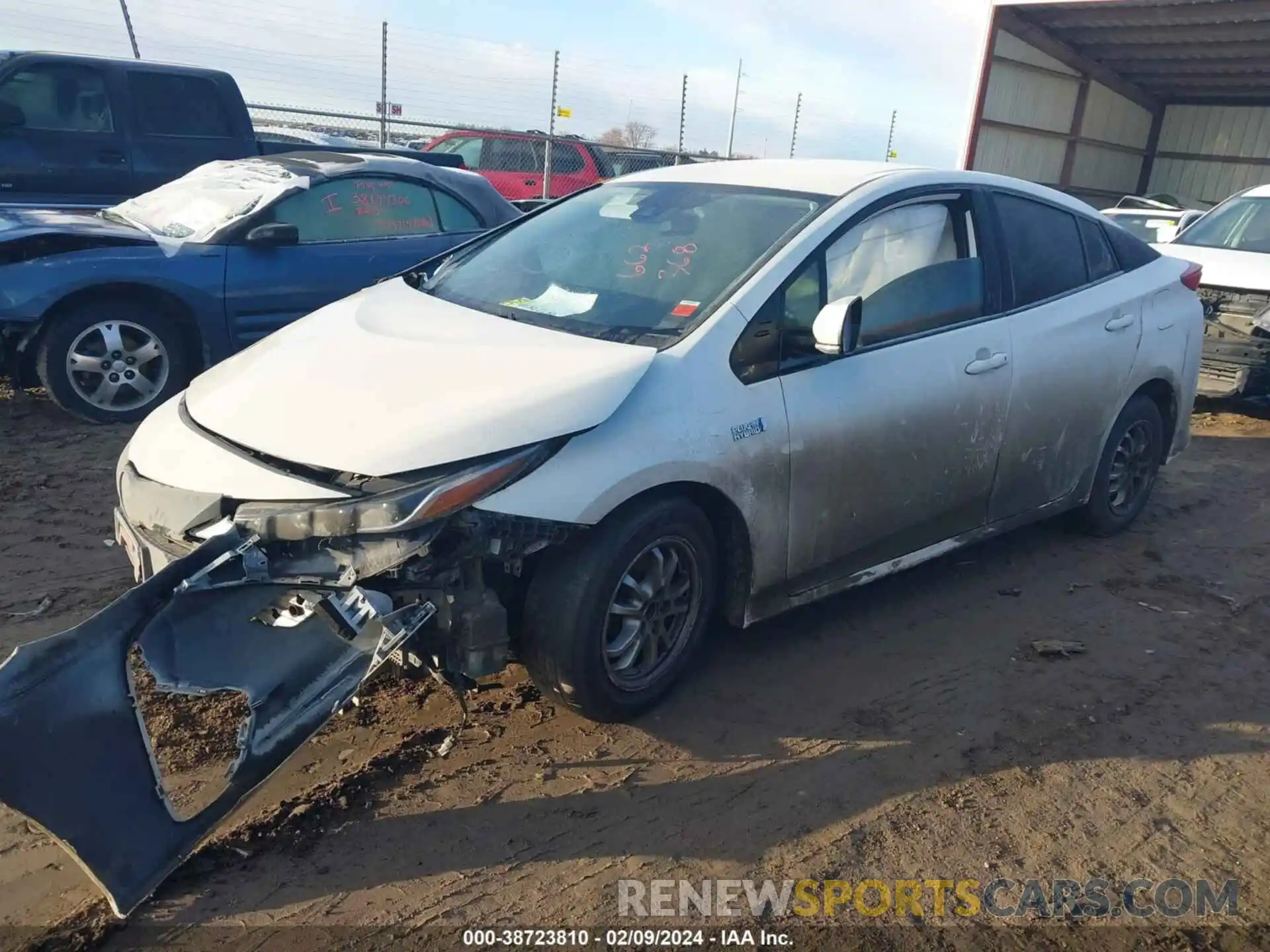 2 Photograph of a damaged car JTDKARFP6L3142077 TOYOTA PRIUS PRIME 2020