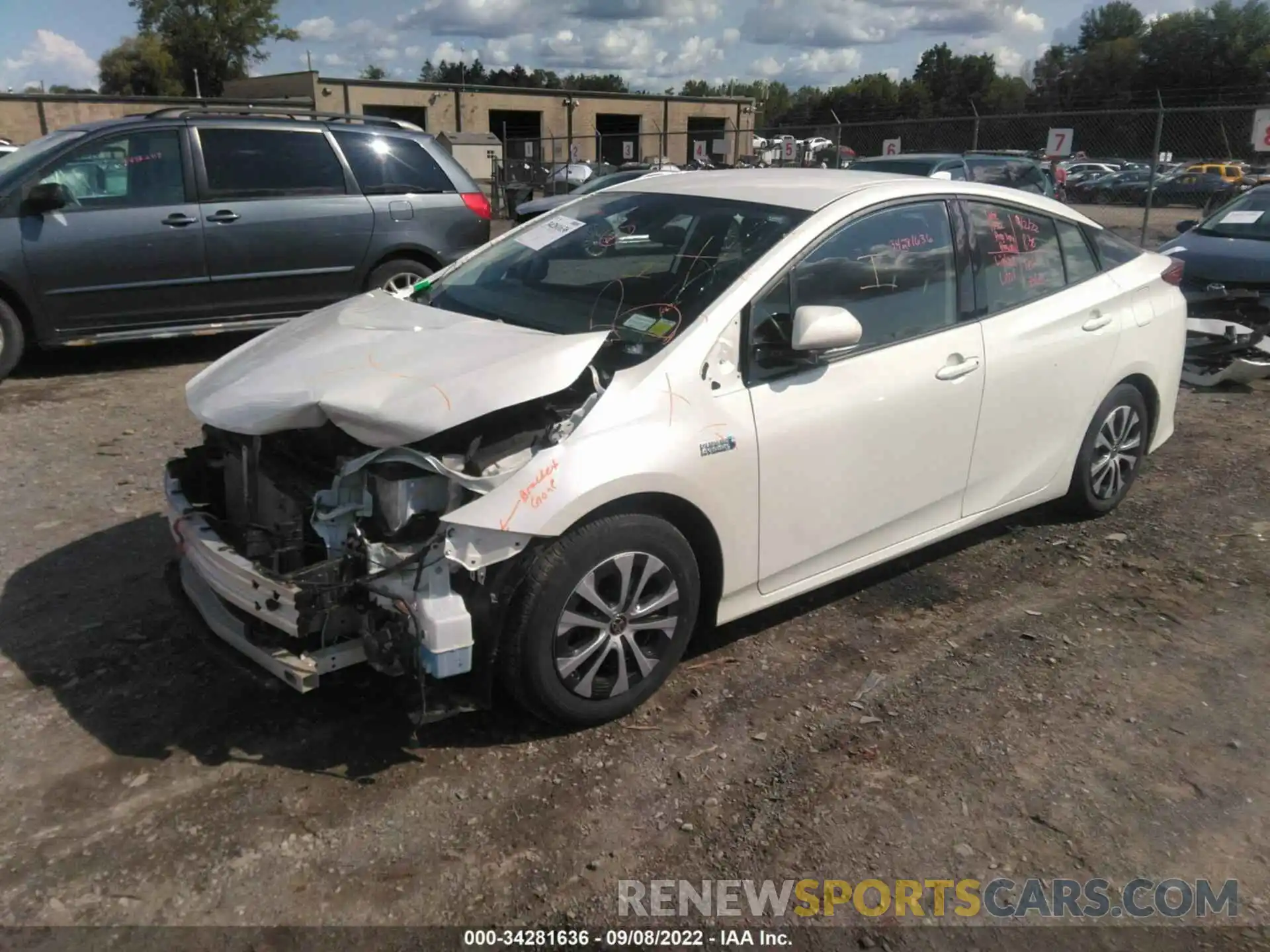 2 Photograph of a damaged car JTDKARFP6L3144041 TOYOTA PRIUS PRIME 2020