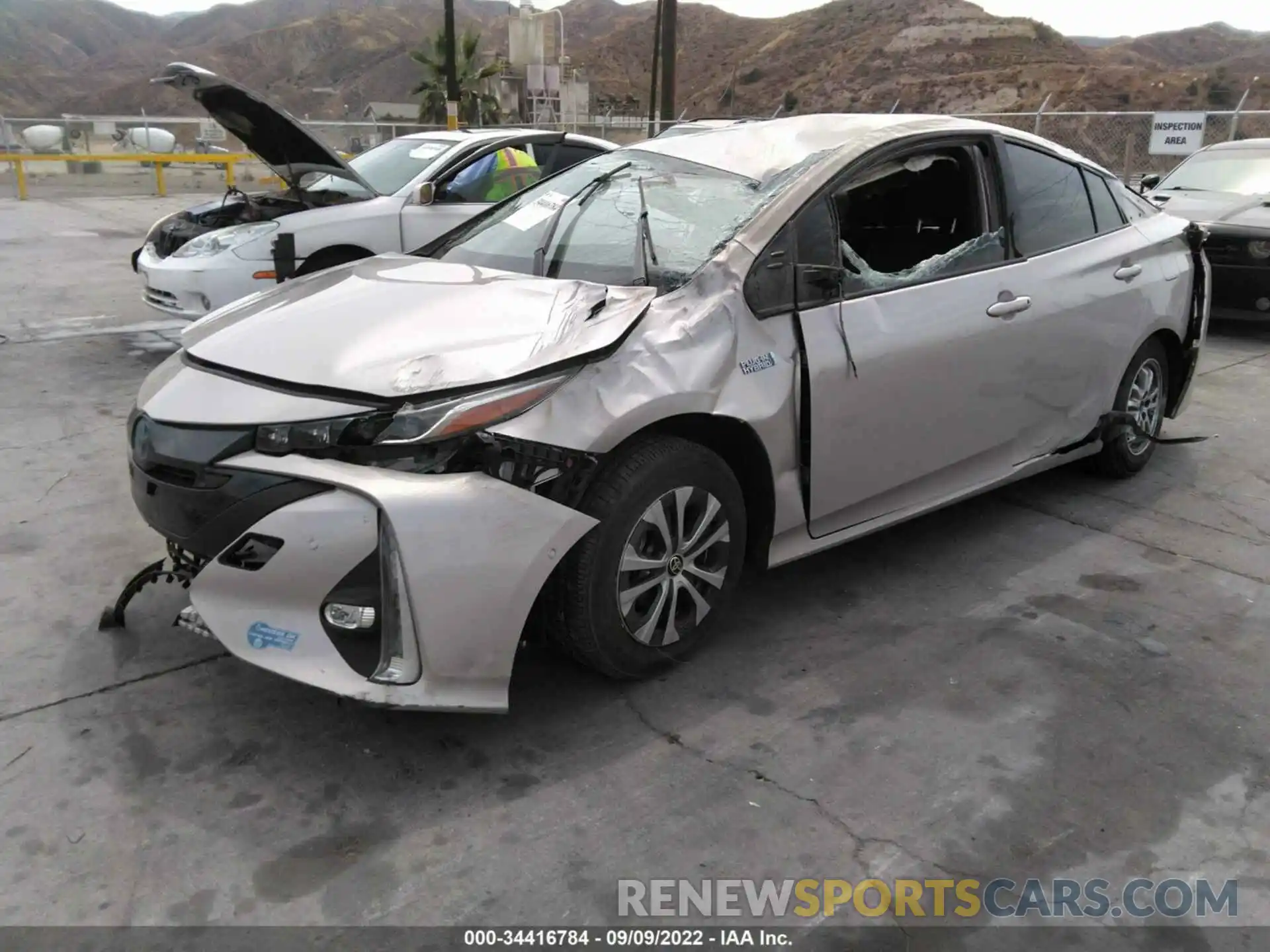 2 Photograph of a damaged car JTDKARFP6L3154942 TOYOTA PRIUS PRIME 2020