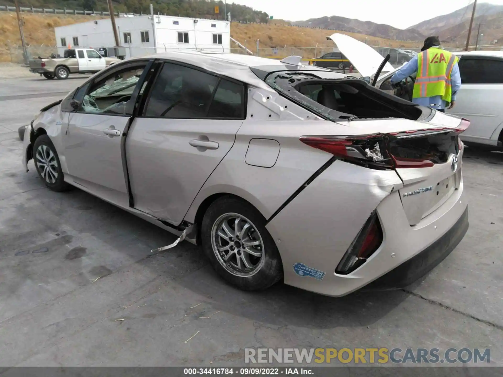 3 Photograph of a damaged car JTDKARFP6L3154942 TOYOTA PRIUS PRIME 2020