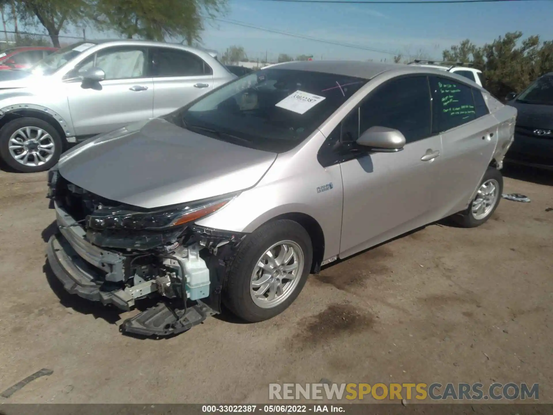 2 Photograph of a damaged car JTDKARFP6L3157890 TOYOTA PRIUS PRIME 2020