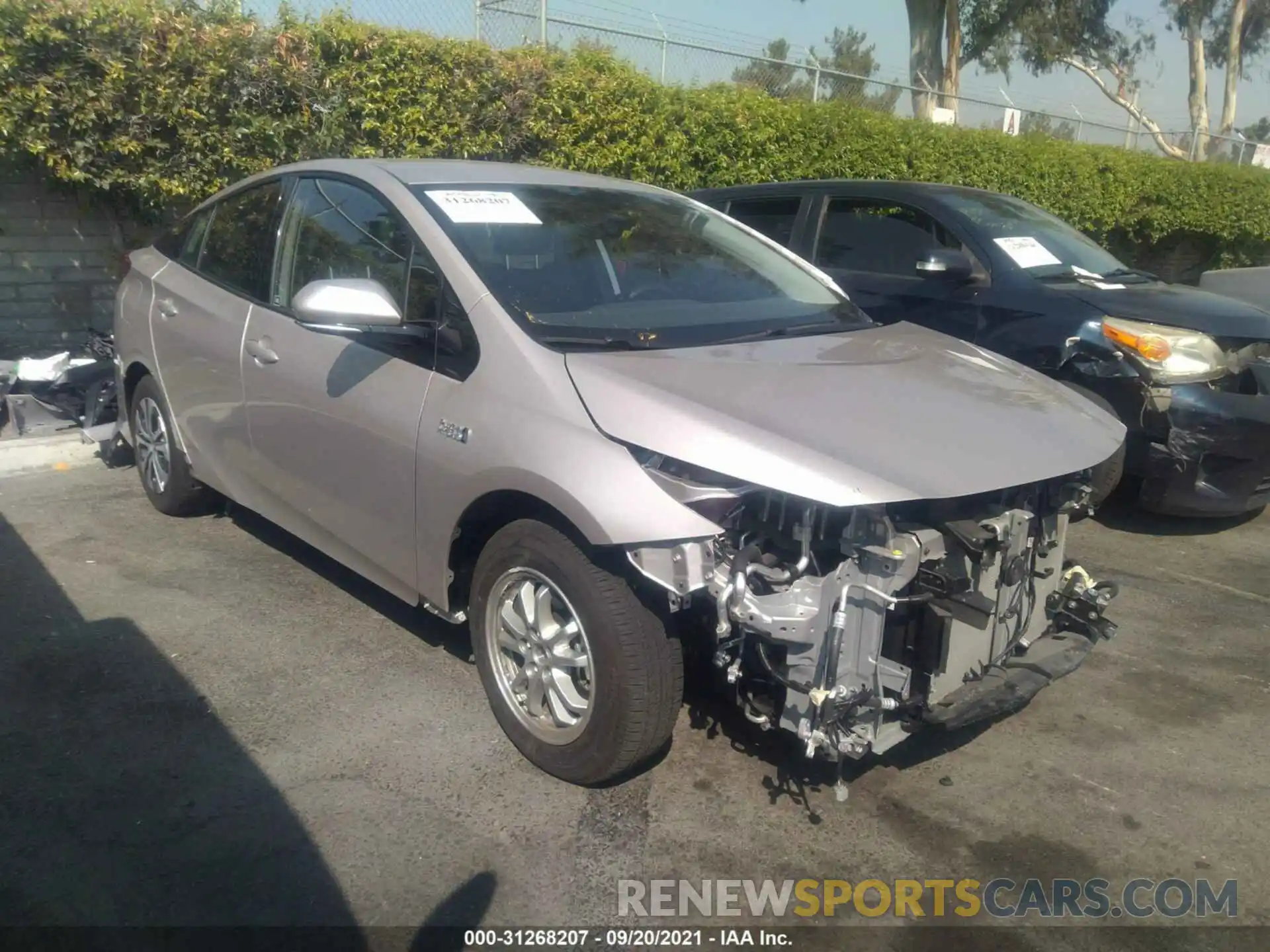 1 Photograph of a damaged car JTDKARFP6L3160160 TOYOTA PRIUS PRIME 2020