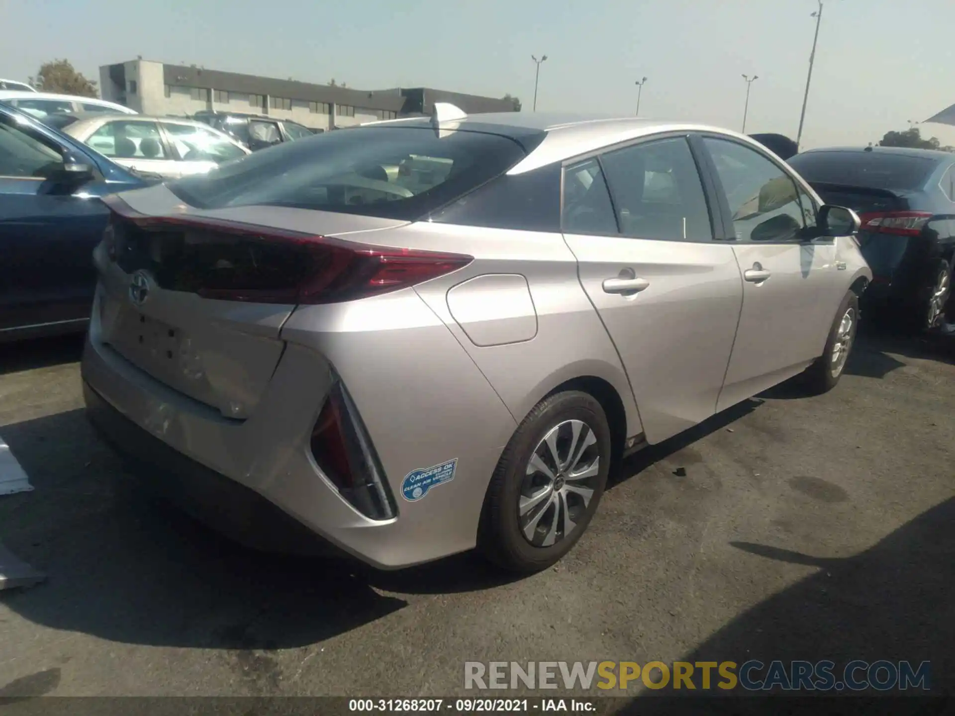 4 Photograph of a damaged car JTDKARFP6L3160160 TOYOTA PRIUS PRIME 2020