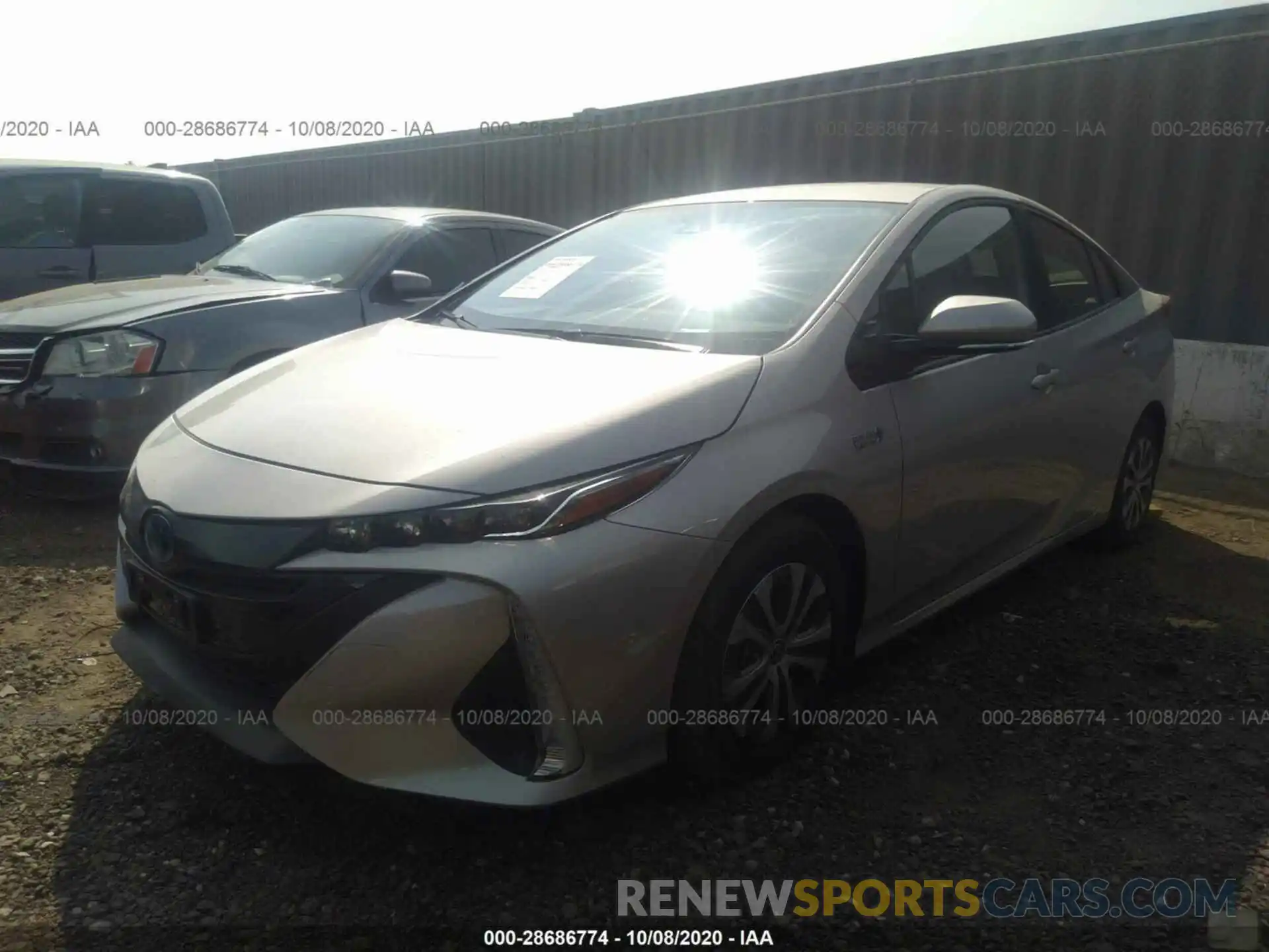 2 Photograph of a damaged car JTDKARFP6L3160661 TOYOTA PRIUS PRIME 2020