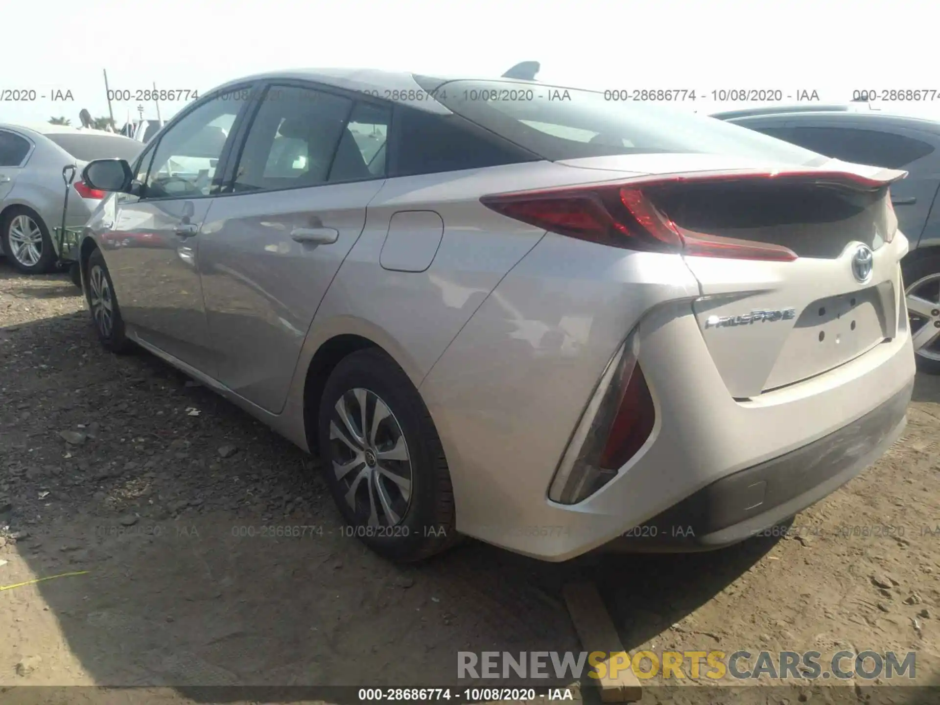 3 Photograph of a damaged car JTDKARFP6L3160661 TOYOTA PRIUS PRIME 2020