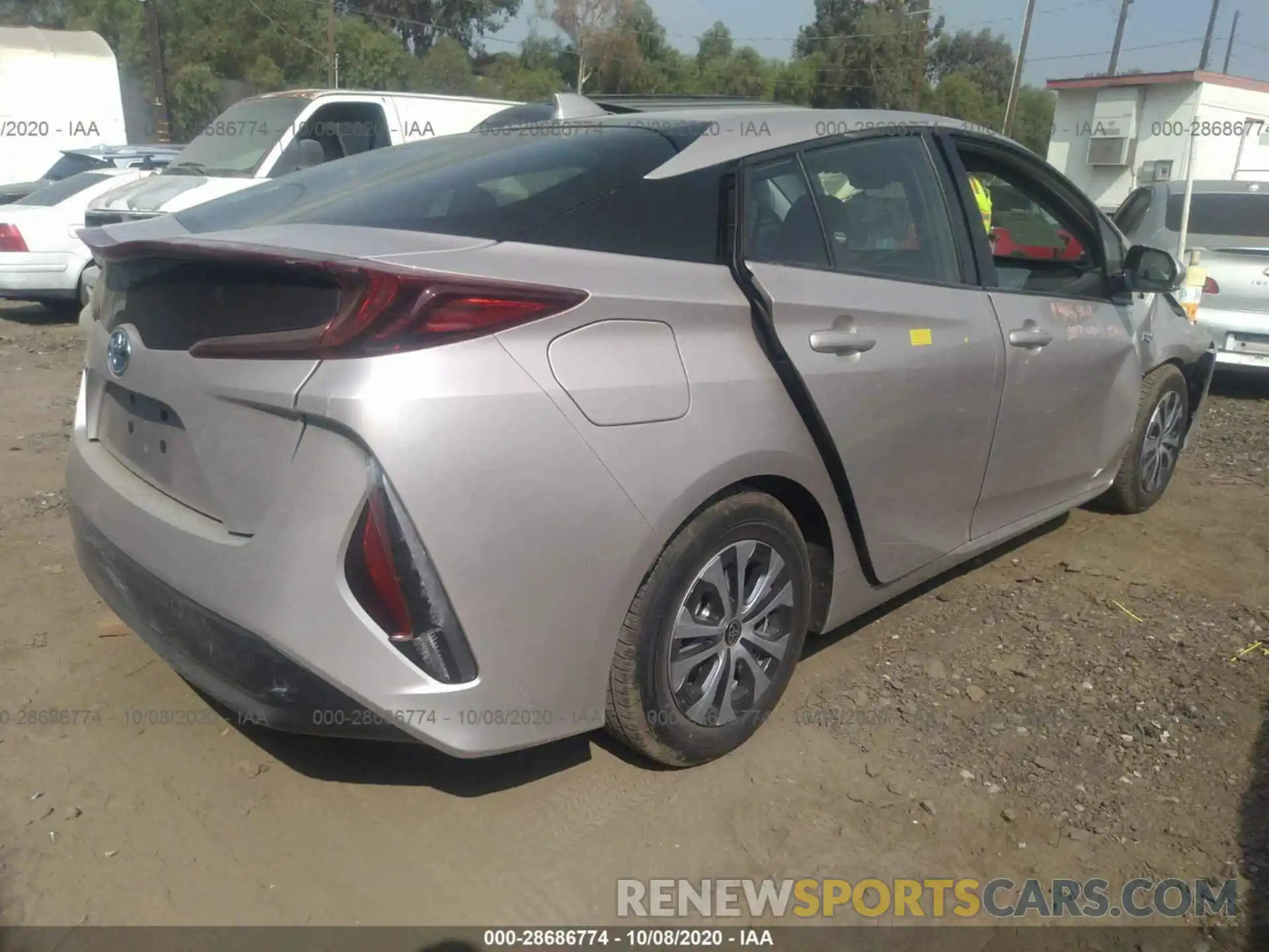 4 Photograph of a damaged car JTDKARFP6L3160661 TOYOTA PRIUS PRIME 2020