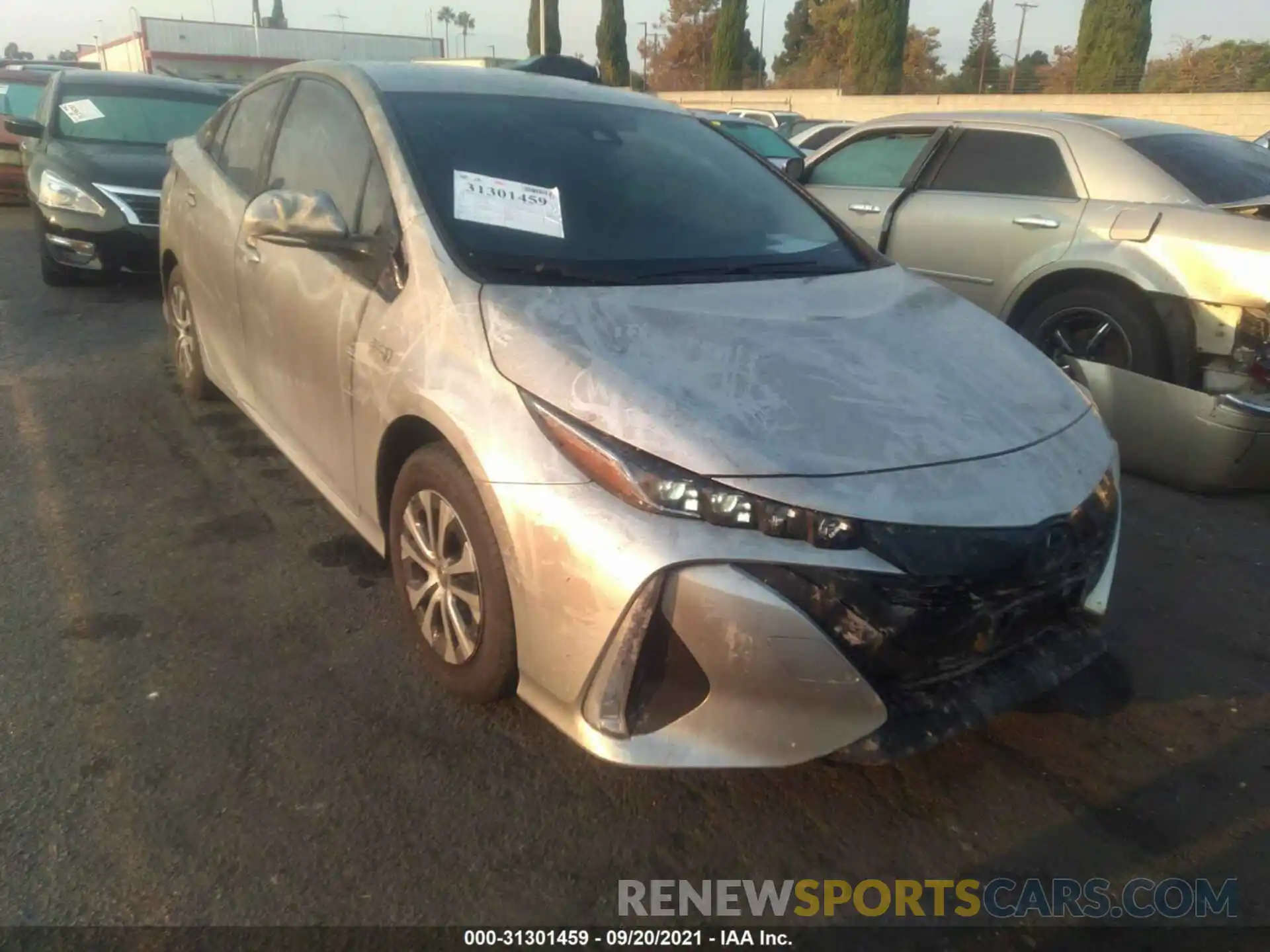 1 Photograph of a damaged car JTDKARFP6L3160711 TOYOTA PRIUS PRIME 2020