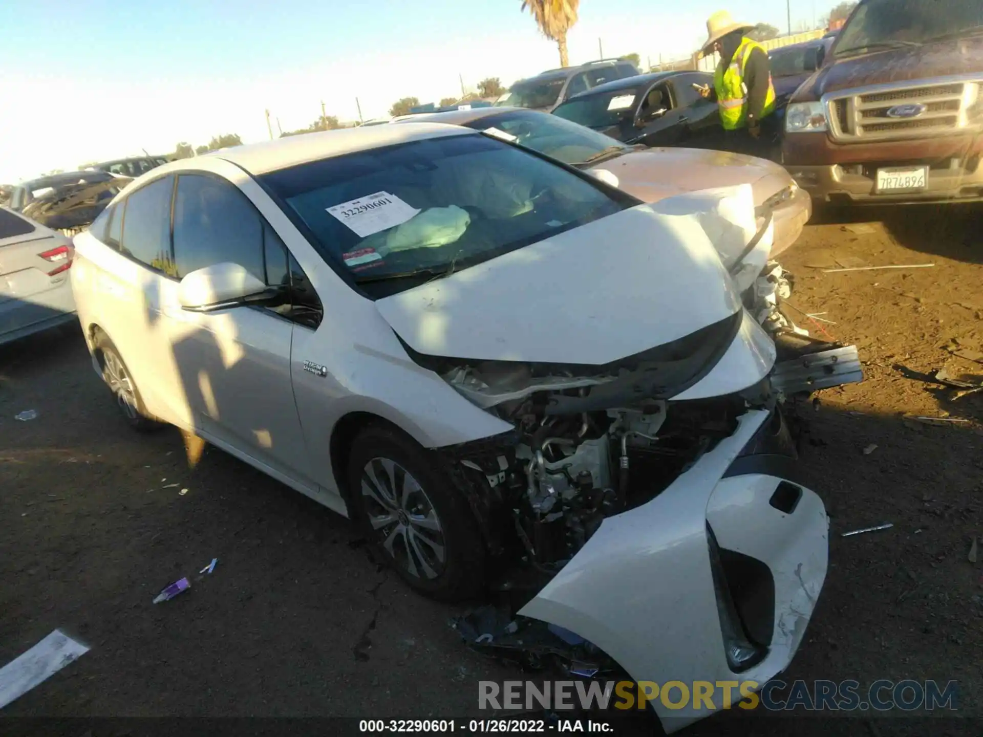 1 Photograph of a damaged car JTDKARFP6L3163141 TOYOTA PRIUS PRIME 2020