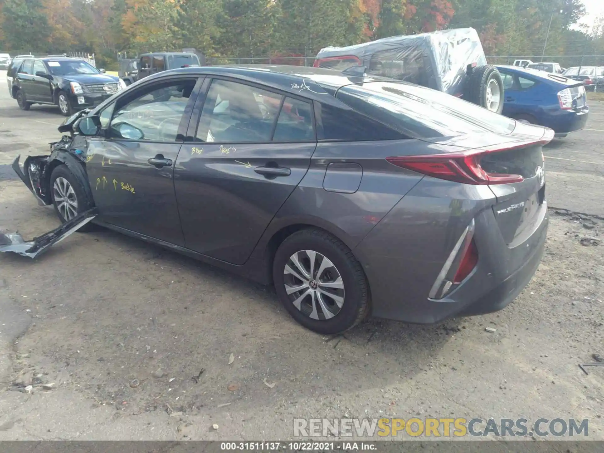 3 Photograph of a damaged car JTDKARFP7L3124736 TOYOTA PRIUS PRIME 2020