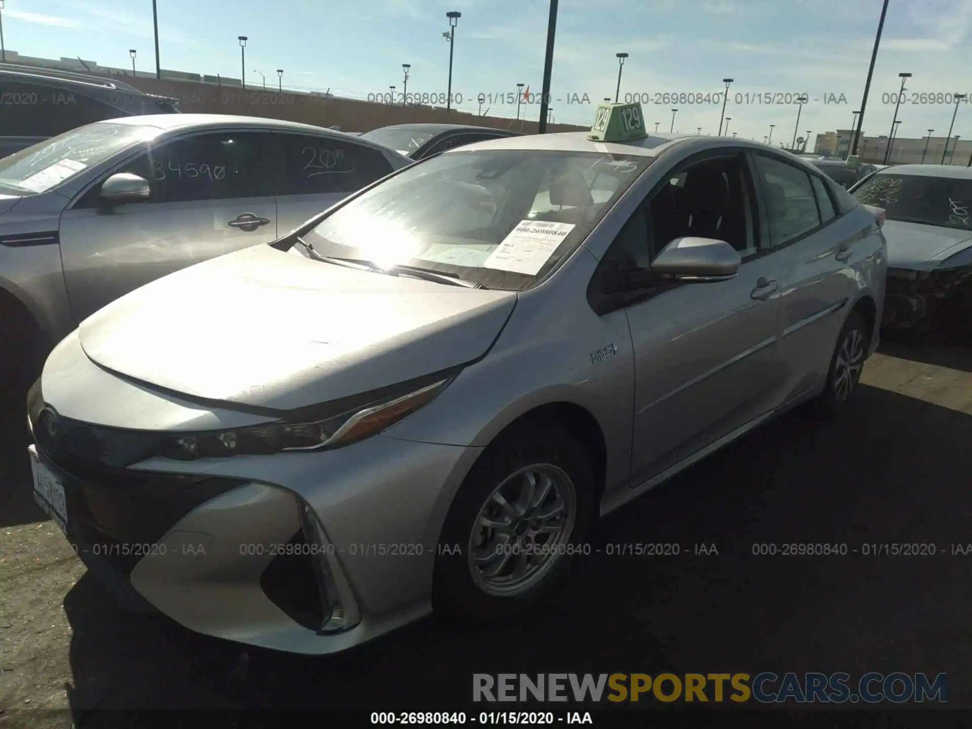 2 Photograph of a damaged car JTDKARFP7L3140578 TOYOTA PRIUS PRIME 2020