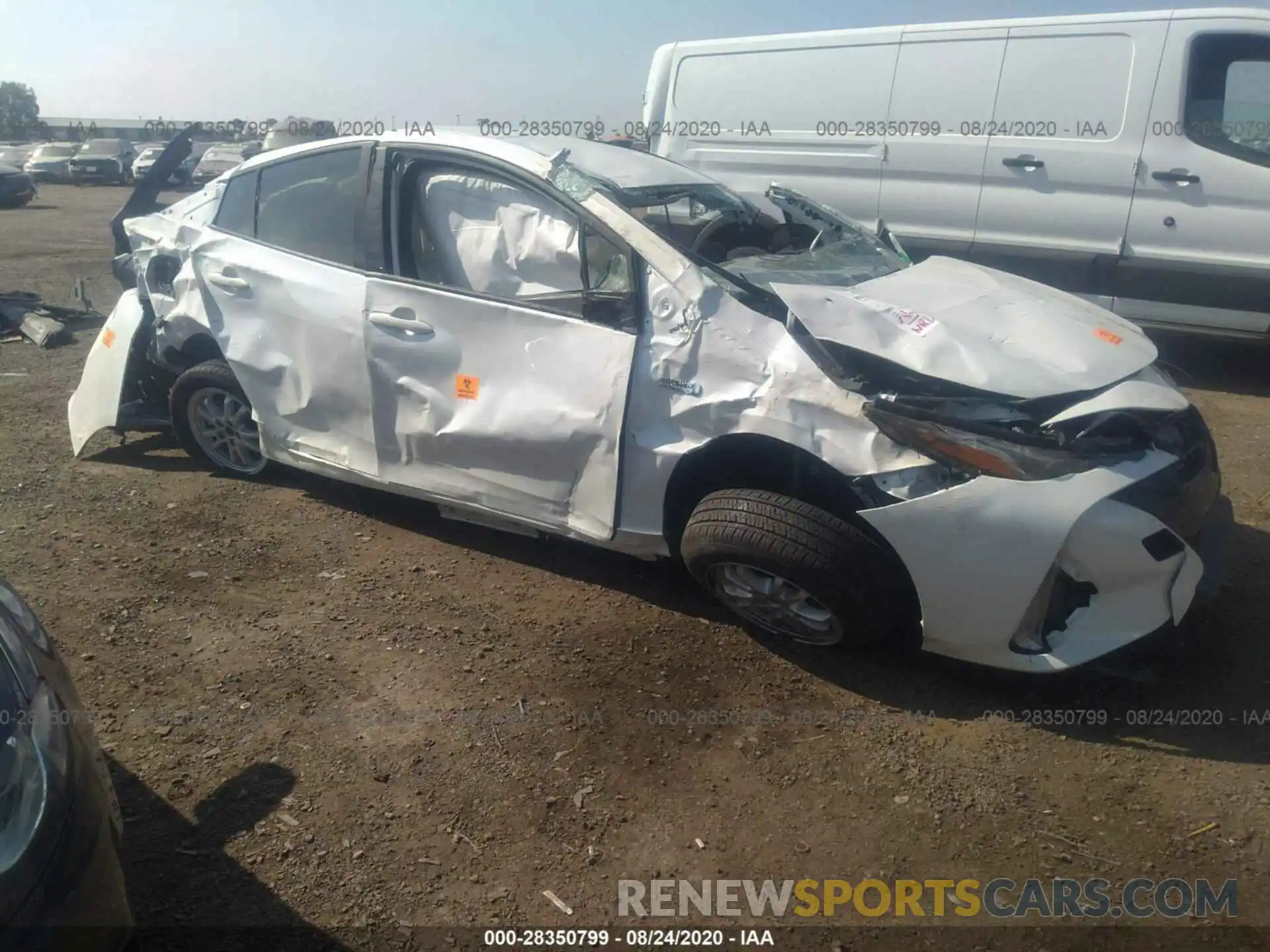 1 Photograph of a damaged car JTDKARFP7L3151063 TOYOTA PRIUS PRIME 2020