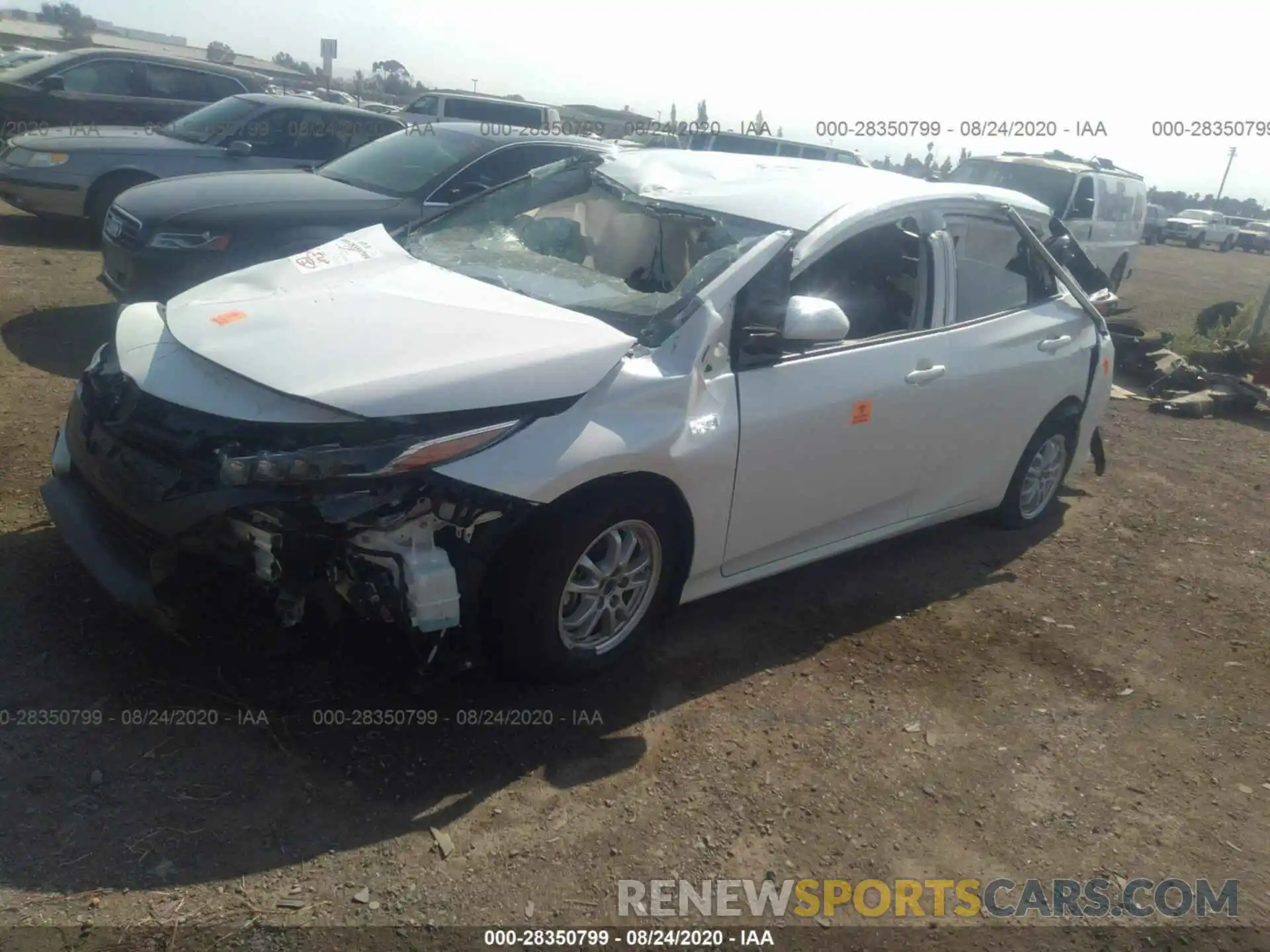 2 Photograph of a damaged car JTDKARFP7L3151063 TOYOTA PRIUS PRIME 2020