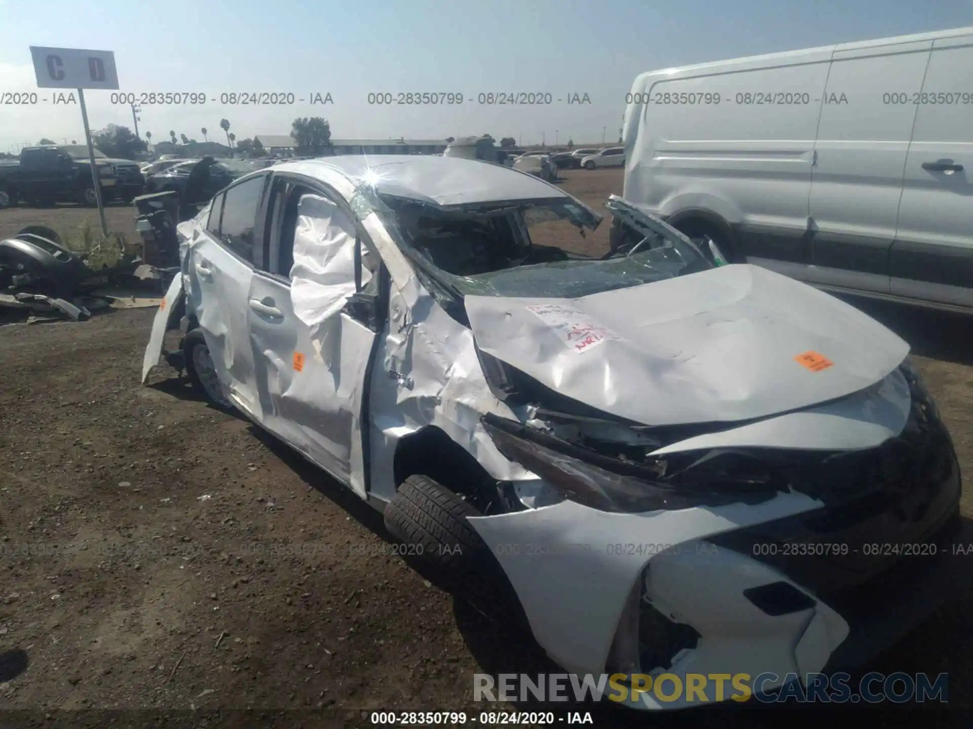 6 Photograph of a damaged car JTDKARFP7L3151063 TOYOTA PRIUS PRIME 2020