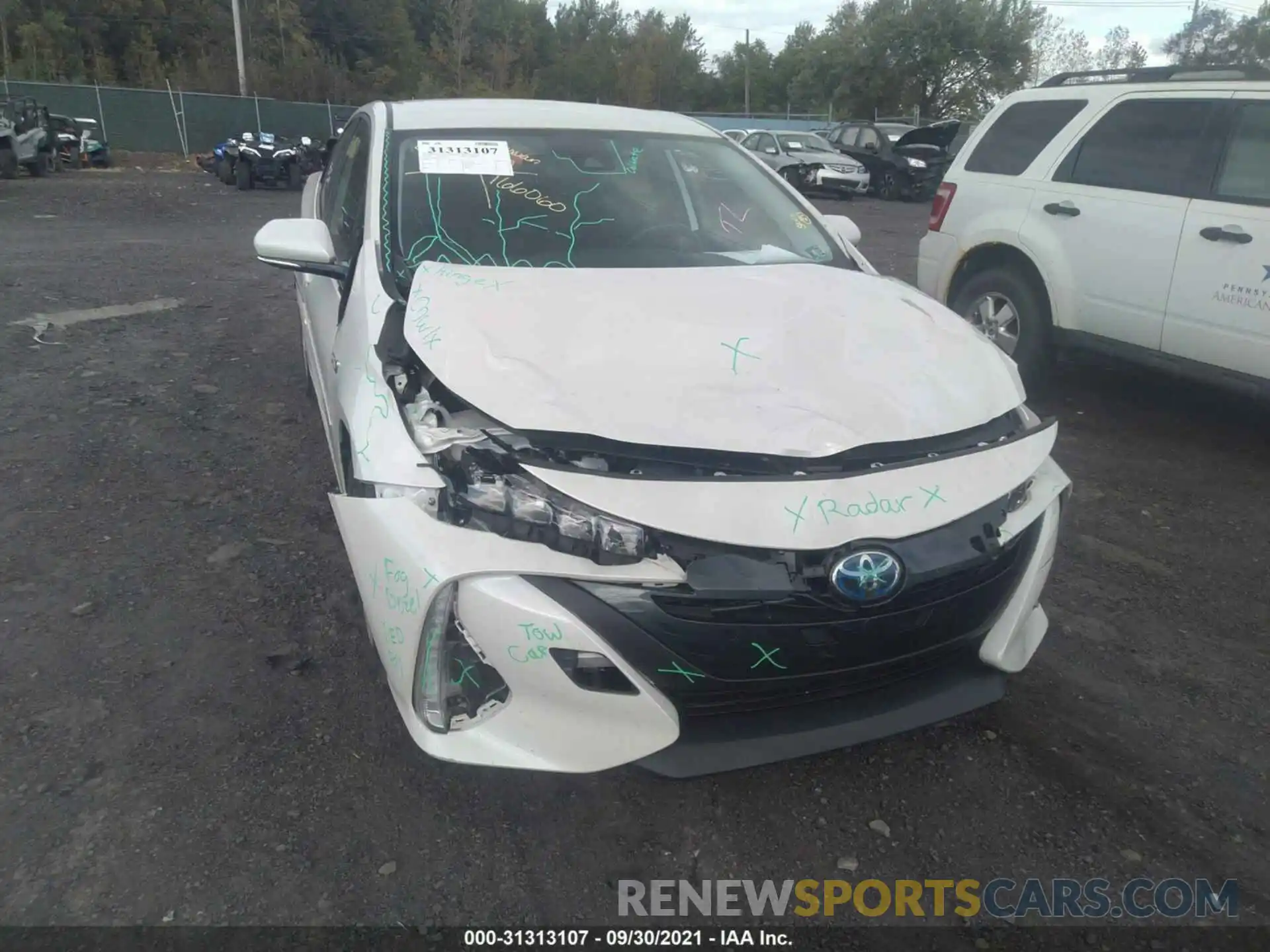 6 Photograph of a damaged car JTDKARFP7L3152536 TOYOTA PRIUS PRIME 2020