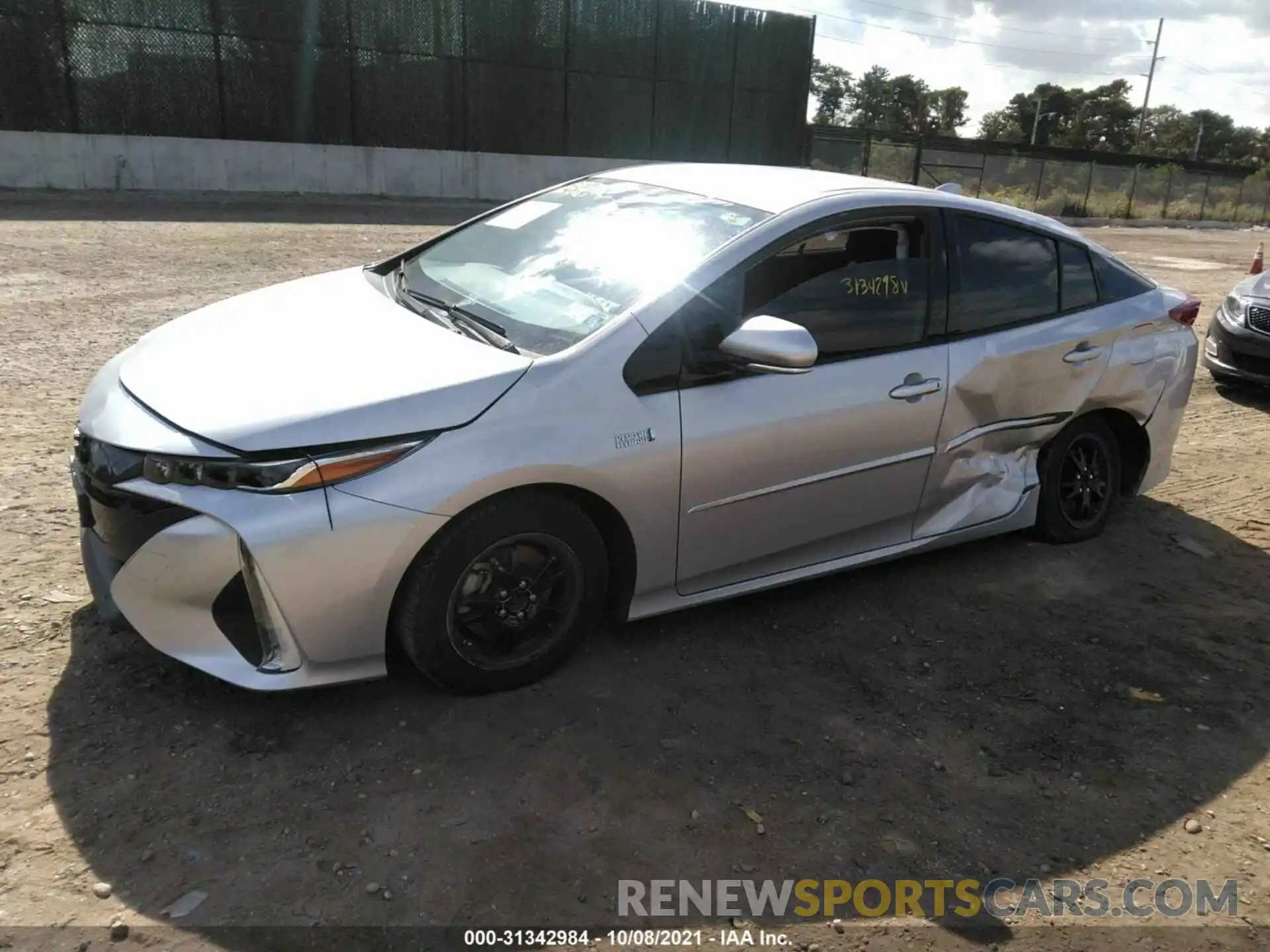 2 Photograph of a damaged car JTDKARFP7L3158854 TOYOTA PRIUS PRIME 2020