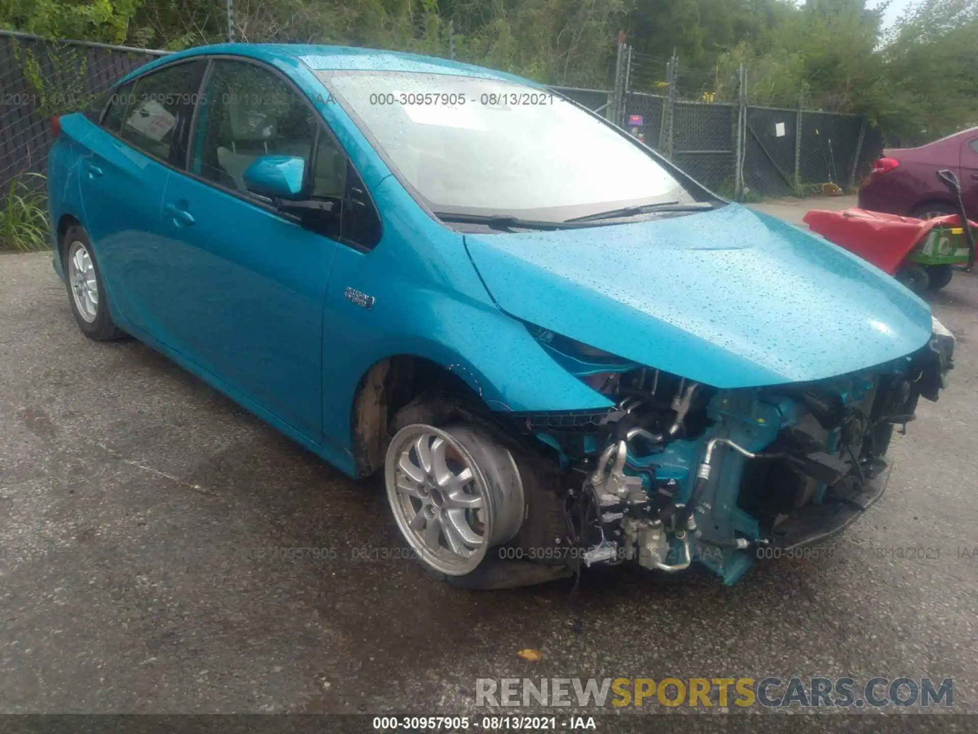 1 Photograph of a damaged car JTDKARFP7L3159714 TOYOTA PRIUS PRIME 2020