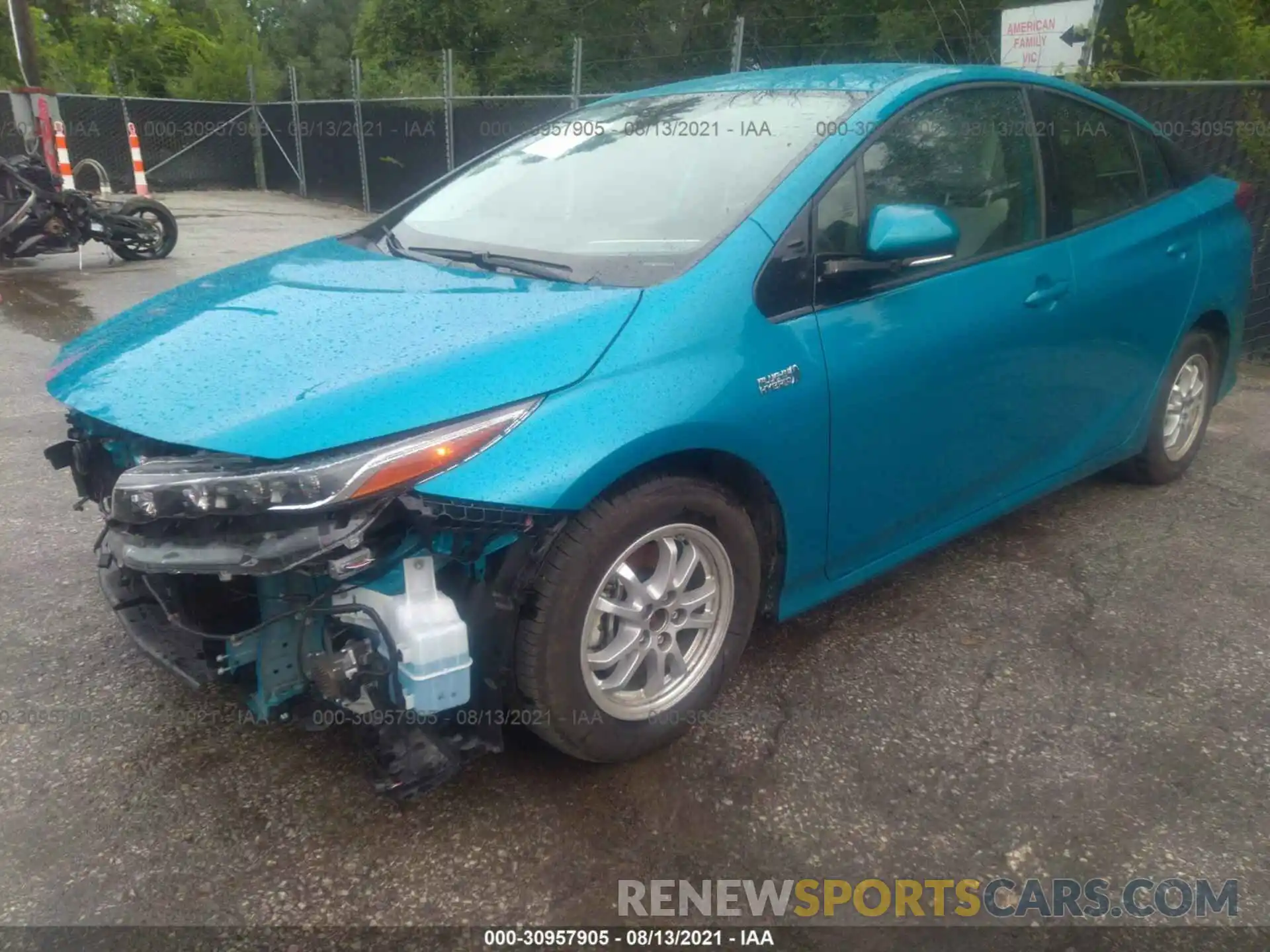 2 Photograph of a damaged car JTDKARFP7L3159714 TOYOTA PRIUS PRIME 2020