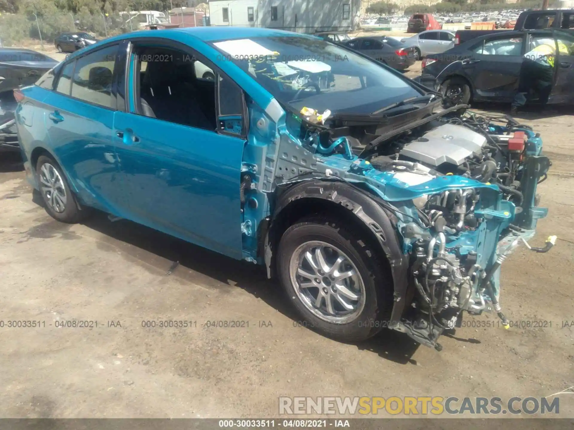 1 Photograph of a damaged car JTDKARFP7L3161267 TOYOTA PRIUS PRIME 2020