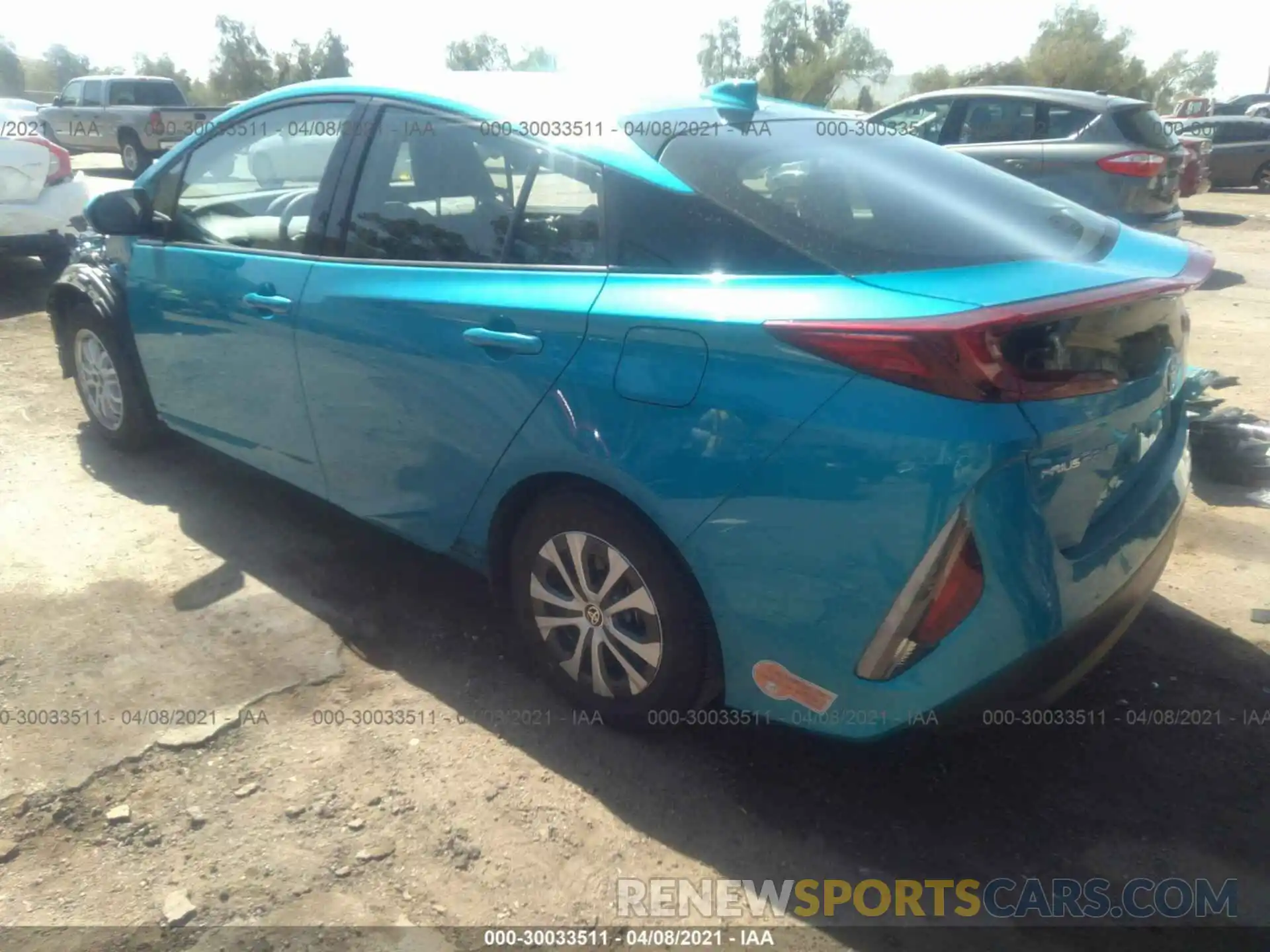 3 Photograph of a damaged car JTDKARFP7L3161267 TOYOTA PRIUS PRIME 2020