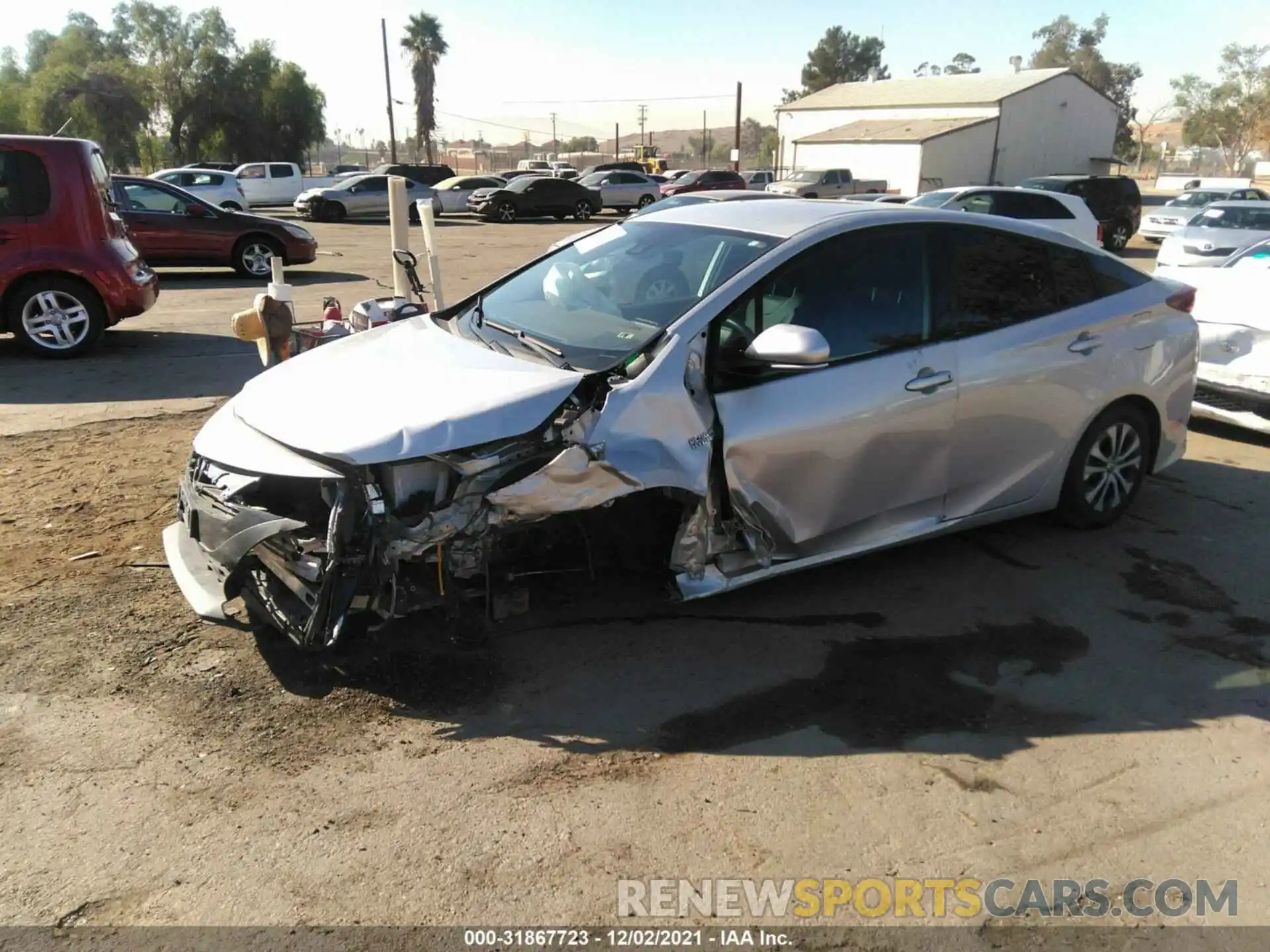 2 Photograph of a damaged car JTDKARFP8L3138242 TOYOTA PRIUS PRIME 2020