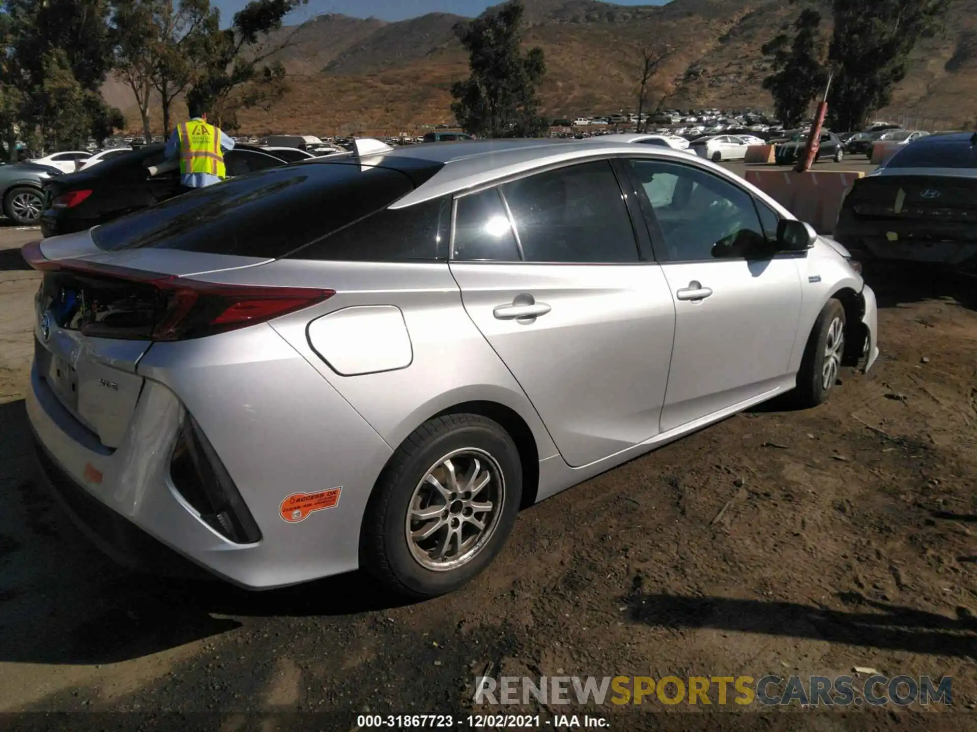 4 Photograph of a damaged car JTDKARFP8L3138242 TOYOTA PRIUS PRIME 2020