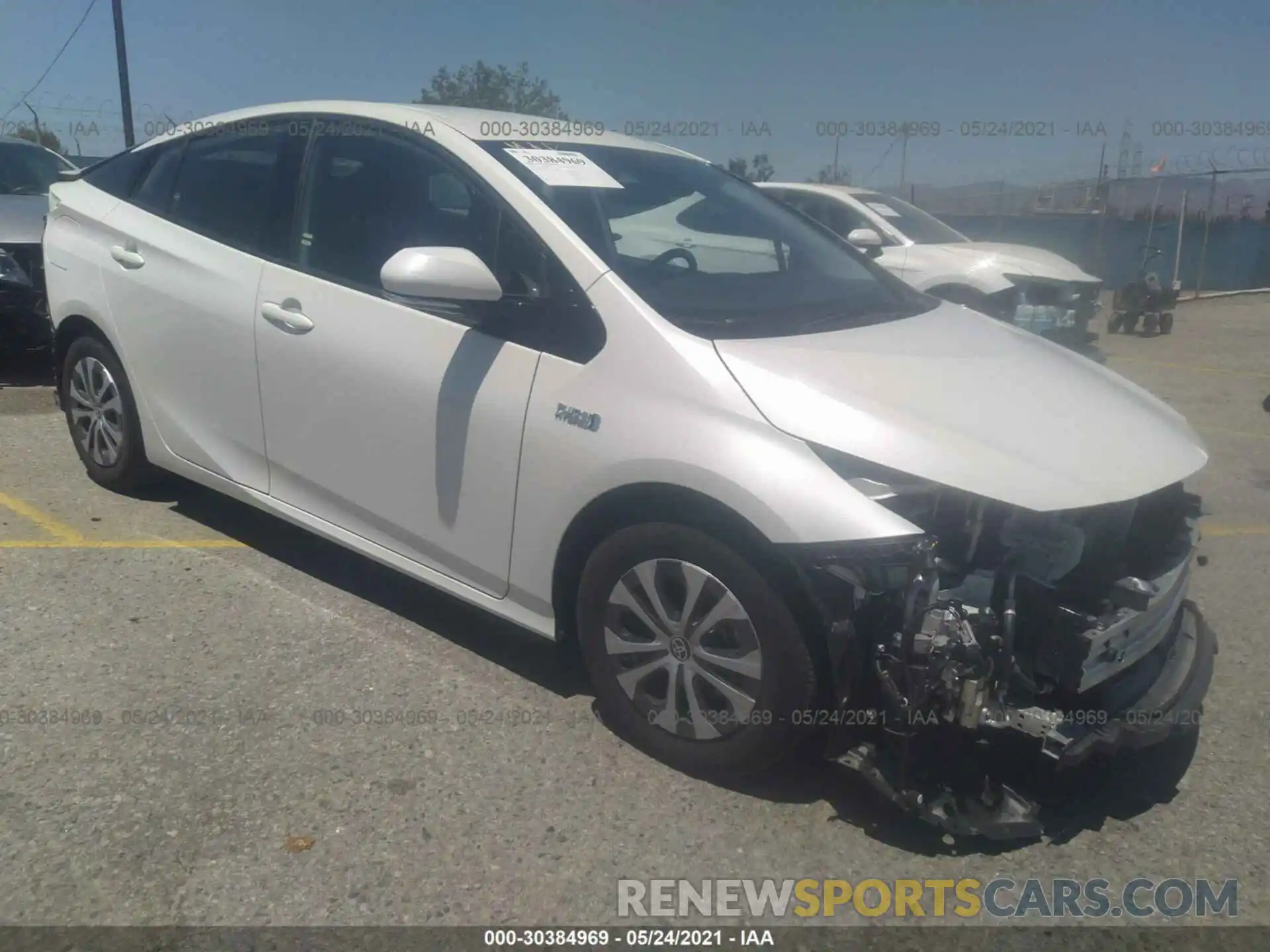 1 Photograph of a damaged car JTDKARFP8L3139164 TOYOTA PRIUS PRIME 2020