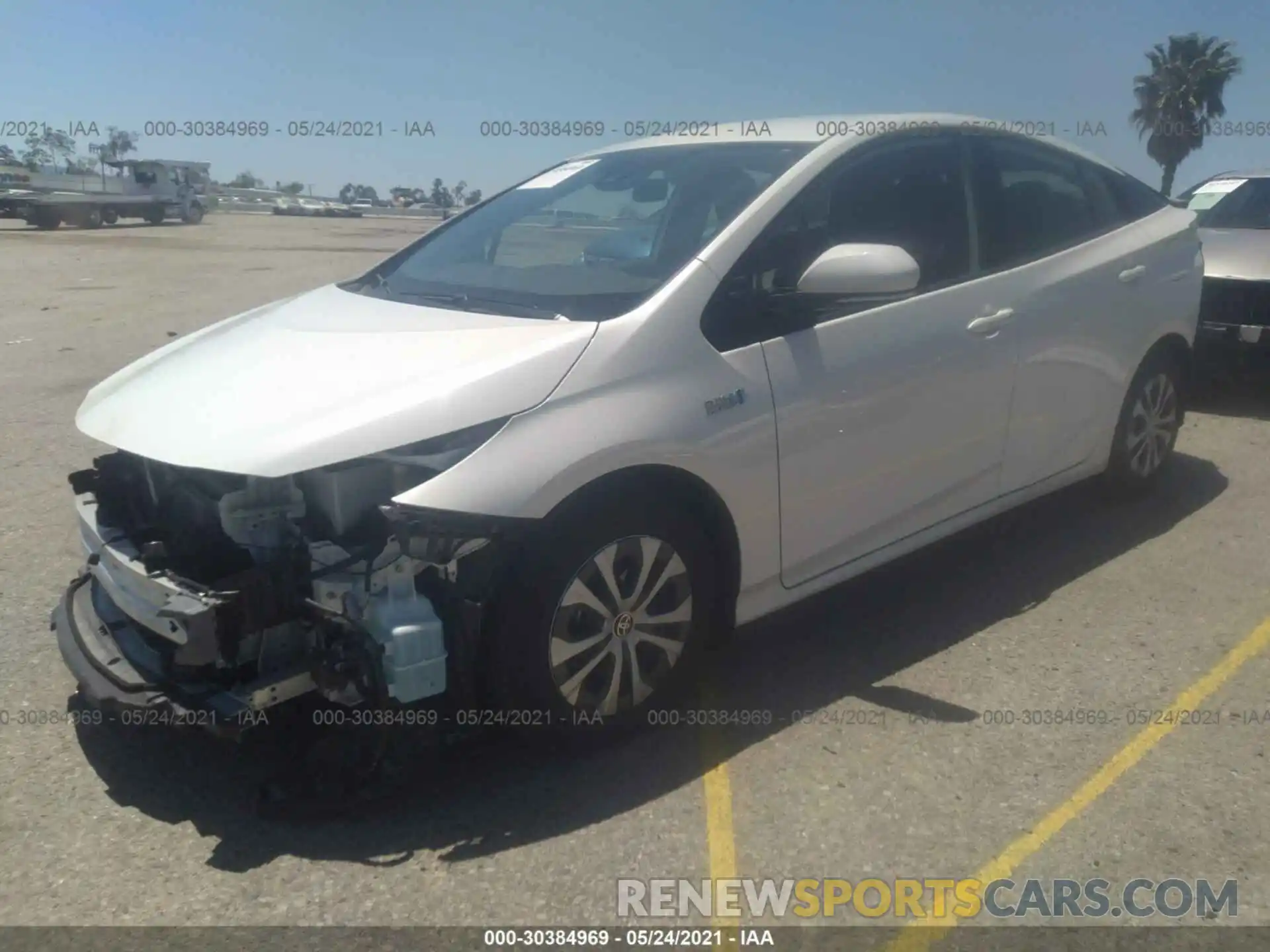 2 Photograph of a damaged car JTDKARFP8L3139164 TOYOTA PRIUS PRIME 2020