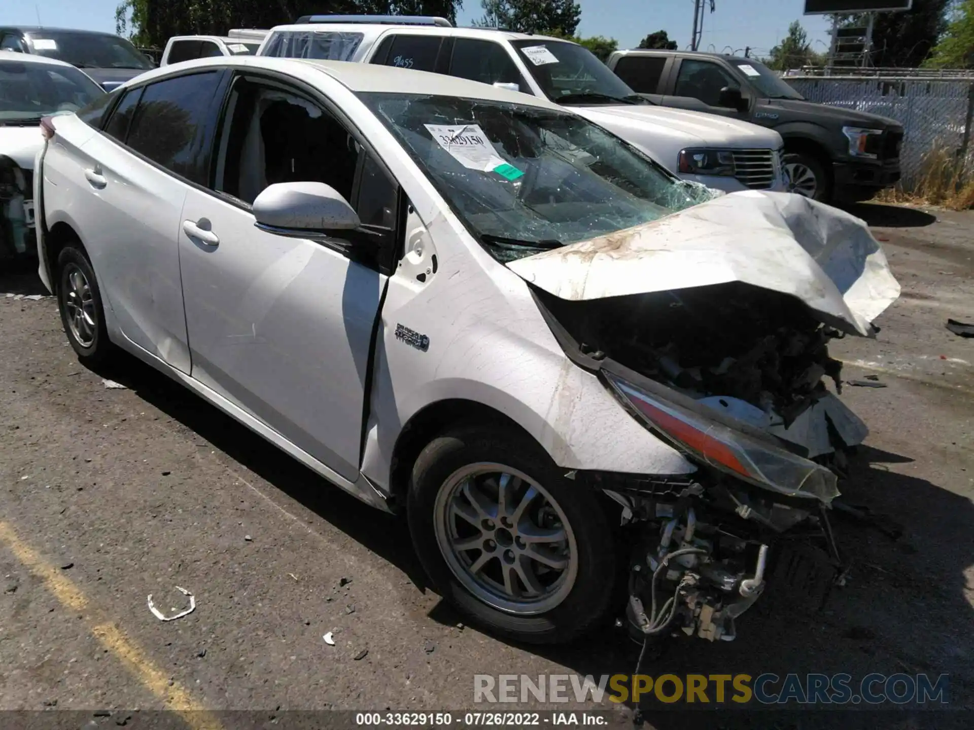 1 Photograph of a damaged car JTDKARFP8L3139438 TOYOTA PRIUS PRIME 2020