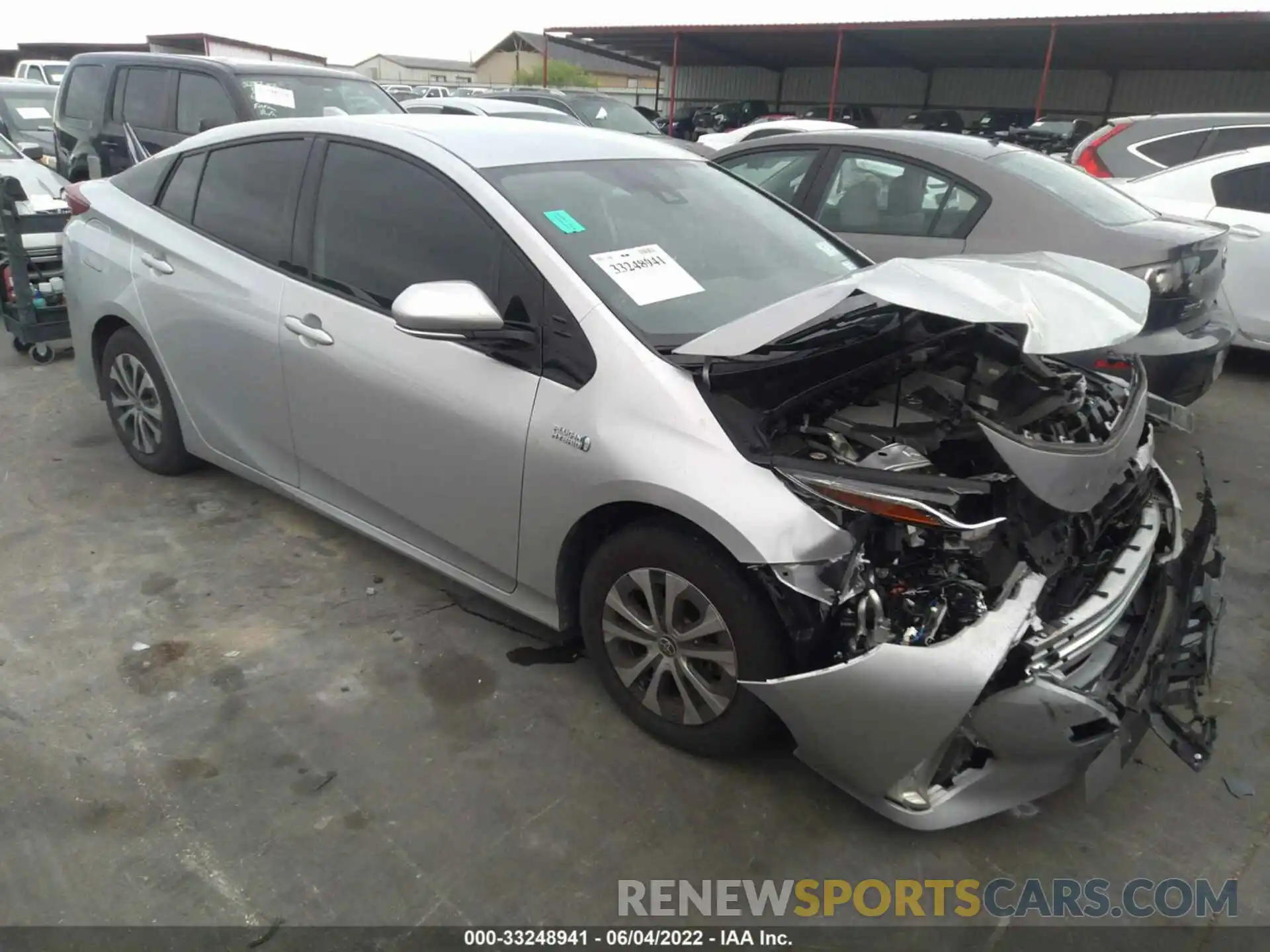 1 Photograph of a damaged car JTDKARFP8L3139522 TOYOTA PRIUS PRIME 2020