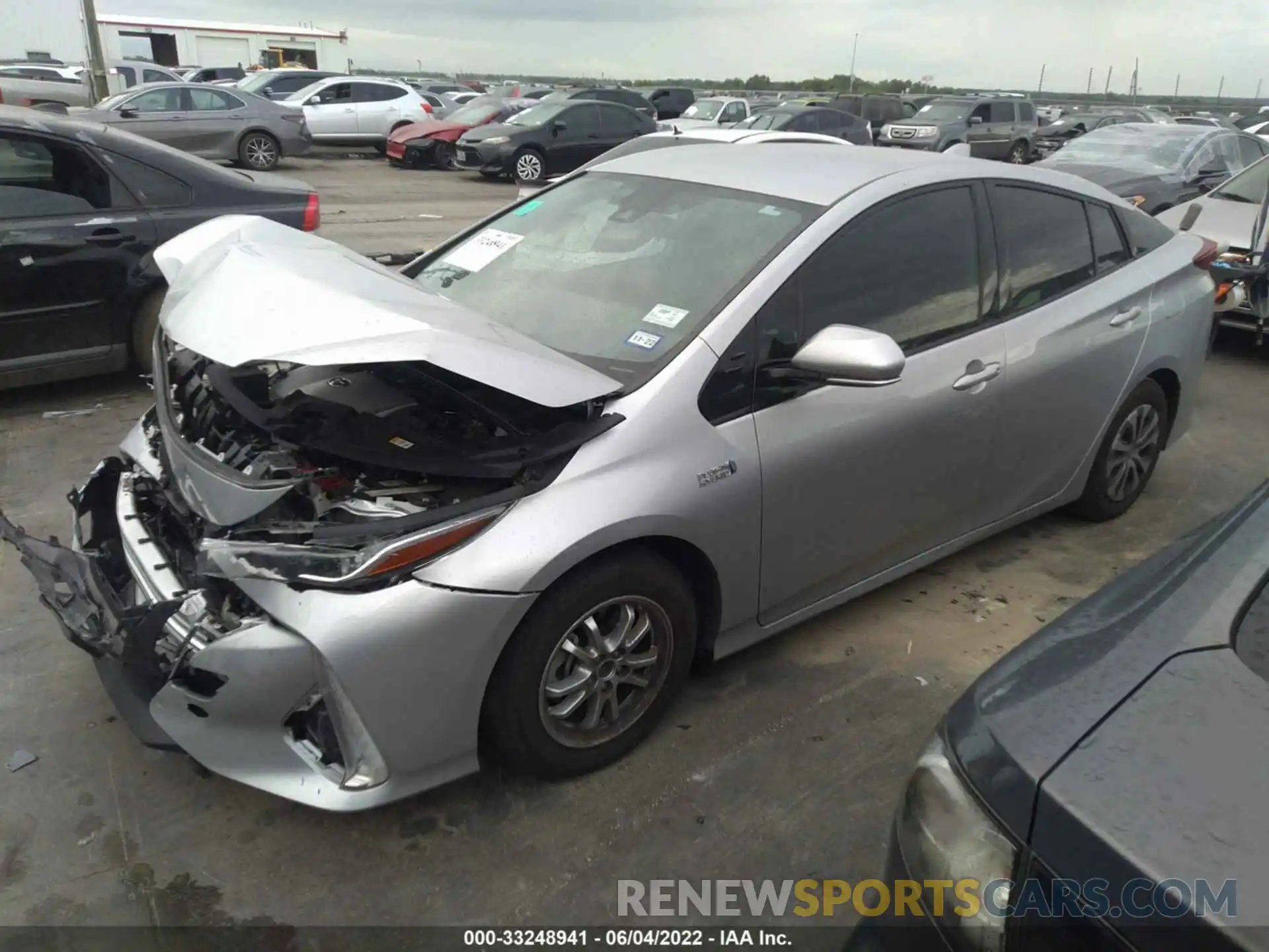 2 Photograph of a damaged car JTDKARFP8L3139522 TOYOTA PRIUS PRIME 2020