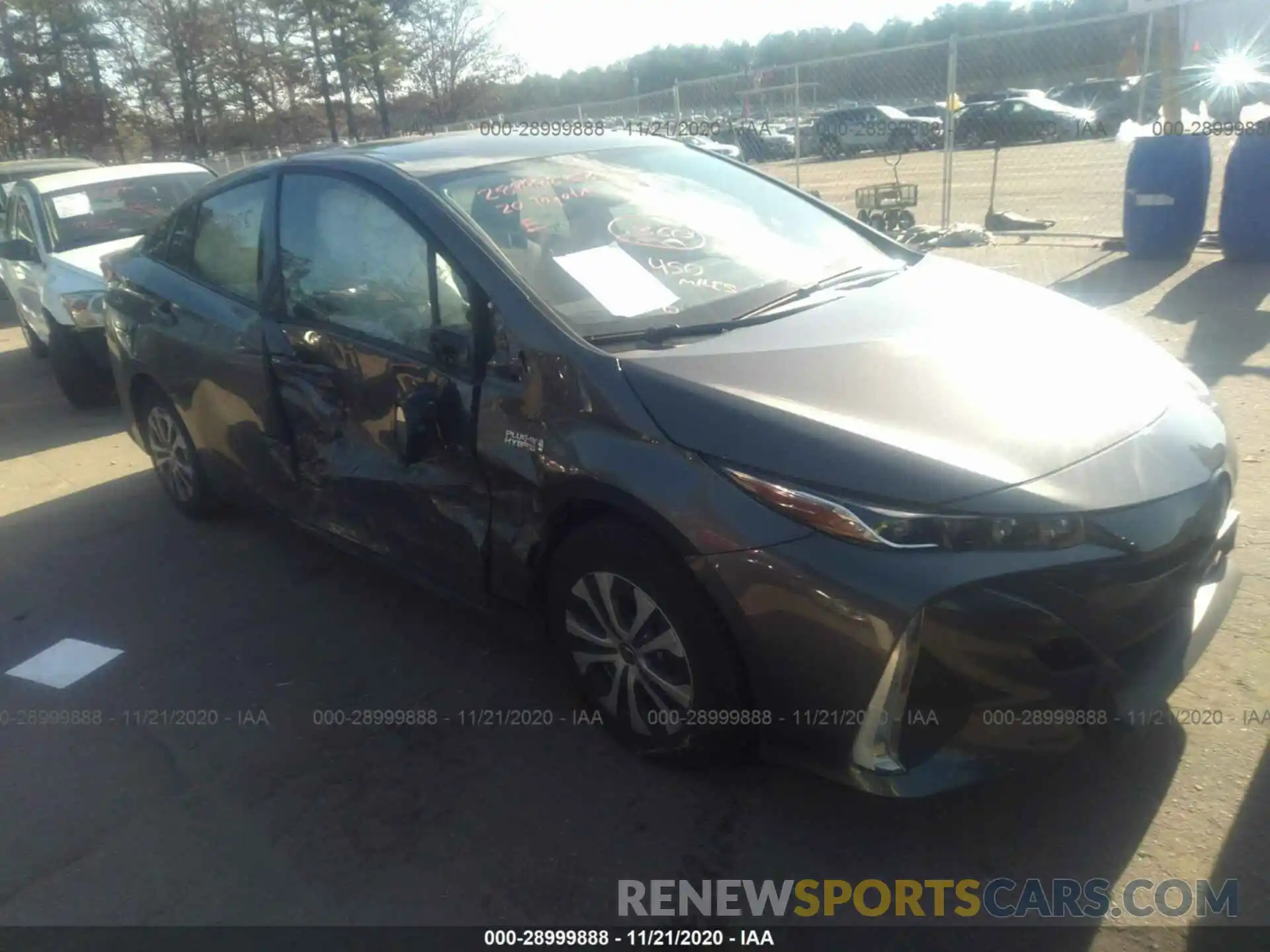 1 Photograph of a damaged car JTDKARFP8L3139603 TOYOTA PRIUS PRIME 2020