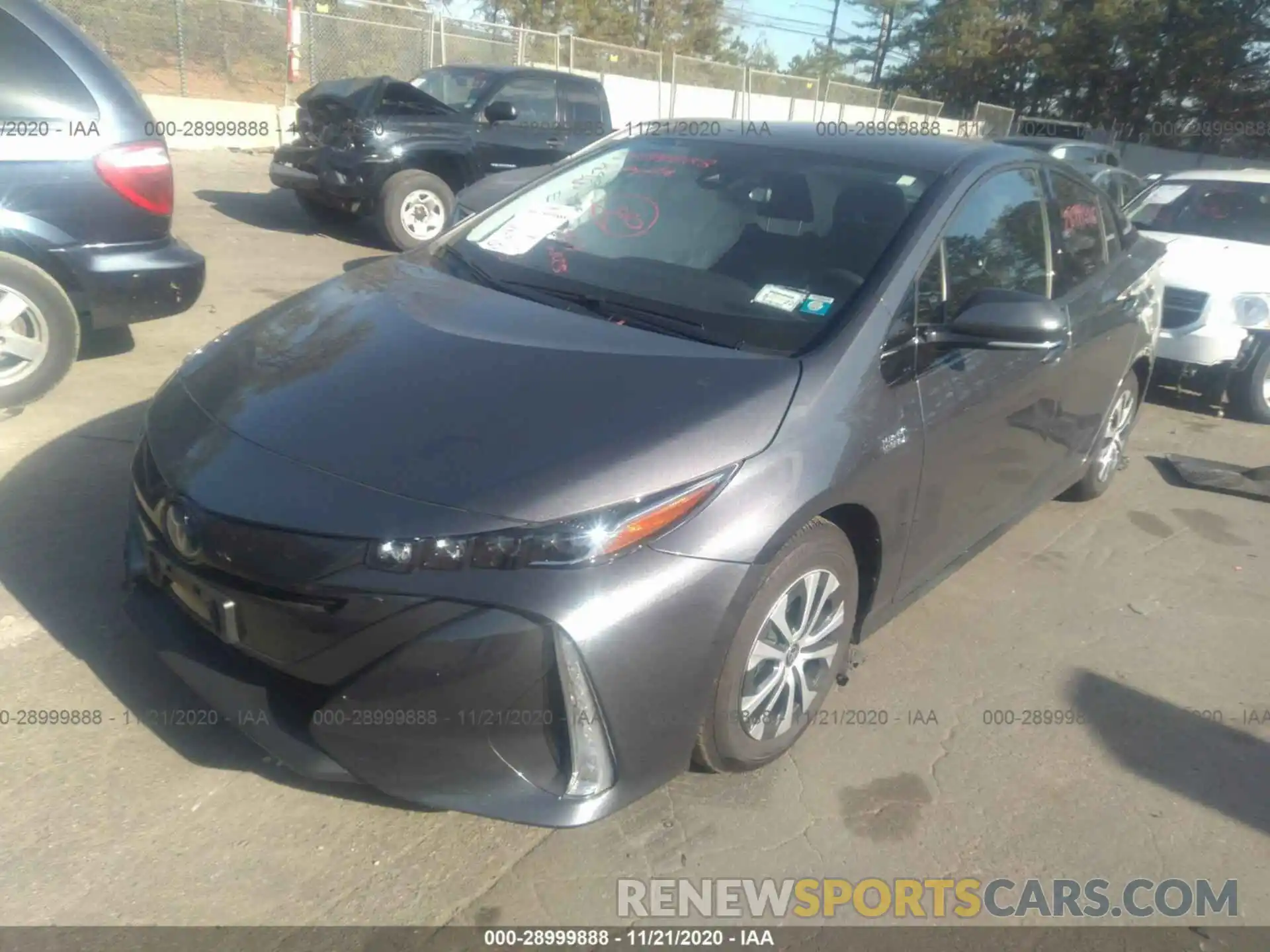 2 Photograph of a damaged car JTDKARFP8L3139603 TOYOTA PRIUS PRIME 2020