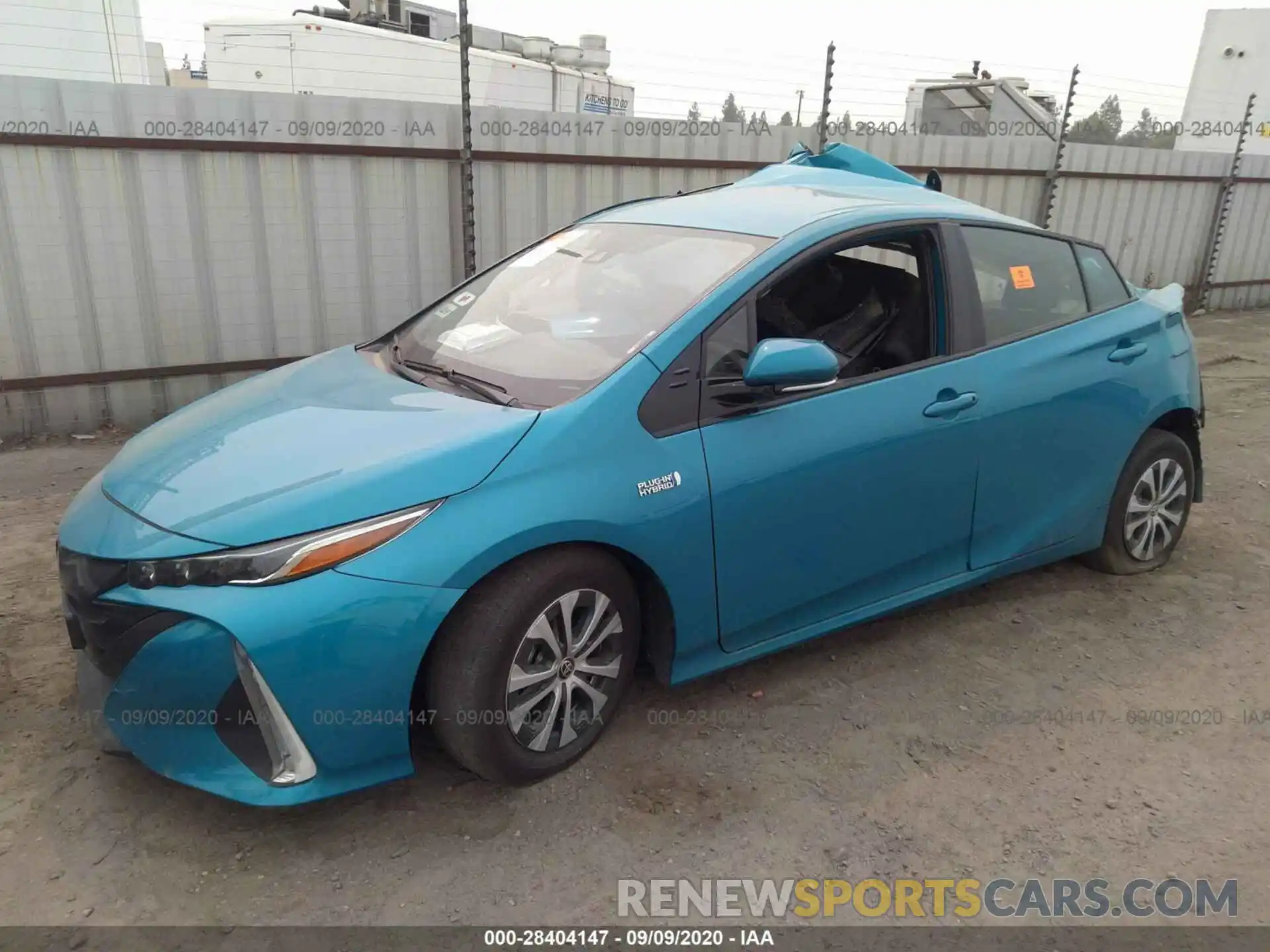 2 Photograph of a damaged car JTDKARFP8L3142520 TOYOTA PRIUS PRIME 2020