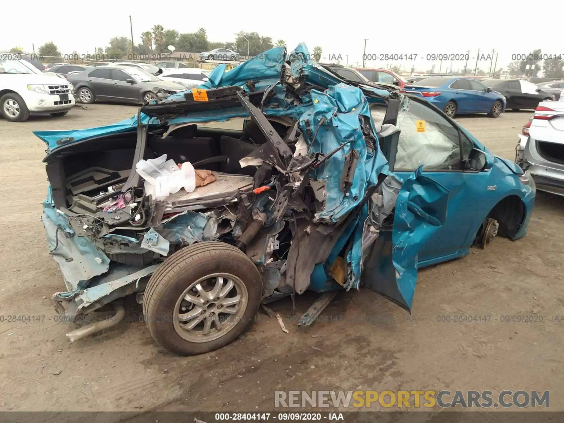 4 Photograph of a damaged car JTDKARFP8L3142520 TOYOTA PRIUS PRIME 2020