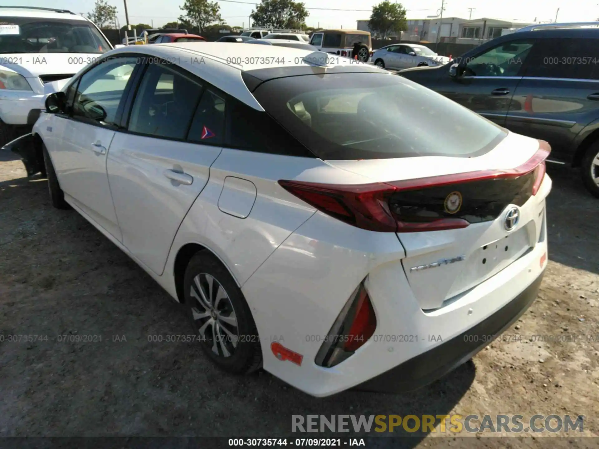 3 Photograph of a damaged car JTDKARFP8L3142680 TOYOTA PRIUS PRIME 2020