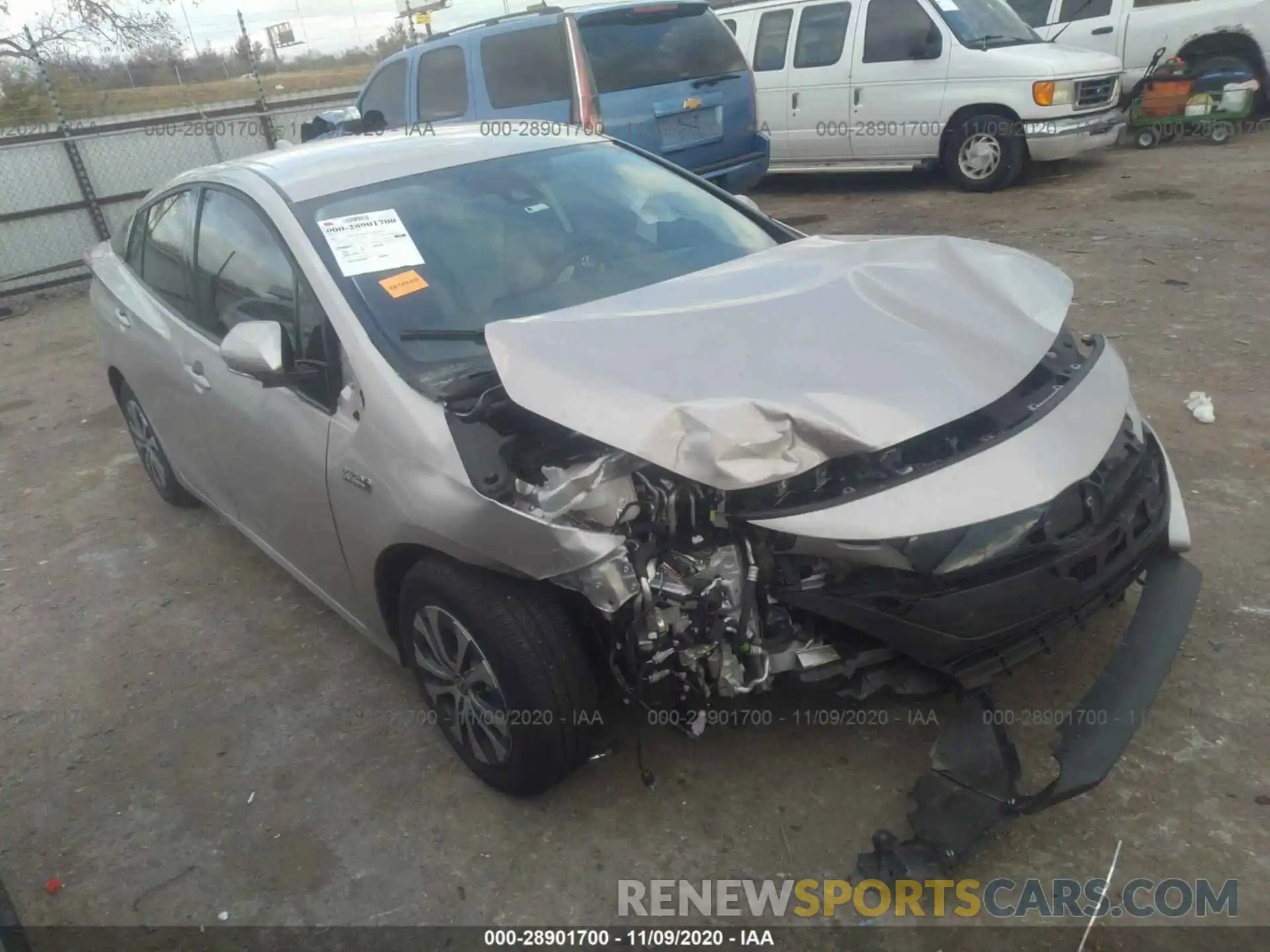 1 Photograph of a damaged car JTDKARFP8L3149953 TOYOTA PRIUS PRIME 2020