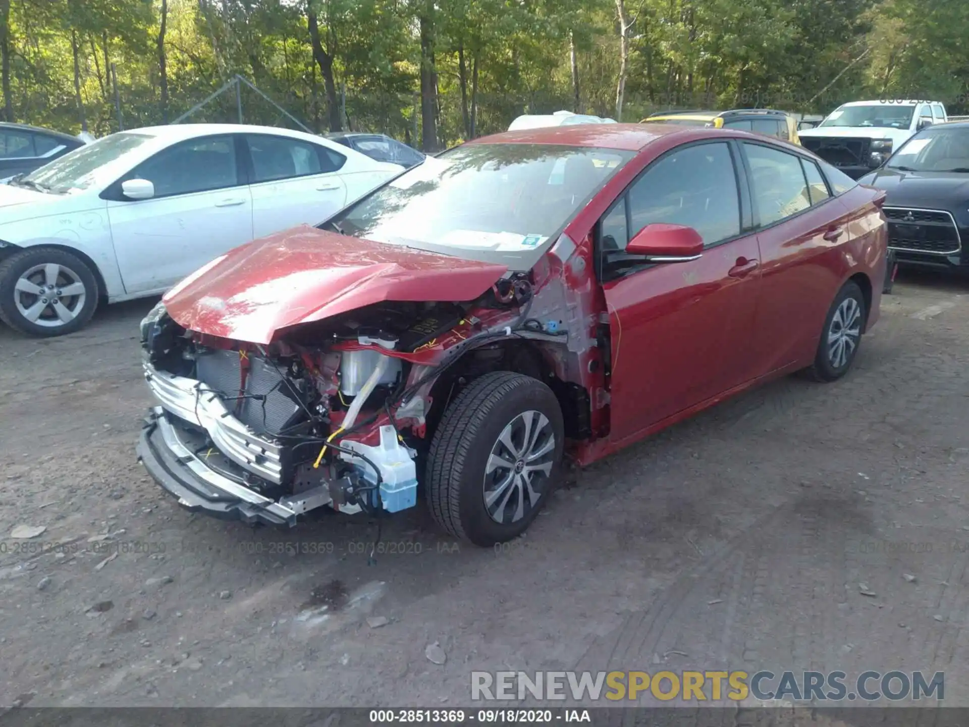 2 Photograph of a damaged car JTDKARFP8L3153579 TOYOTA PRIUS PRIME 2020