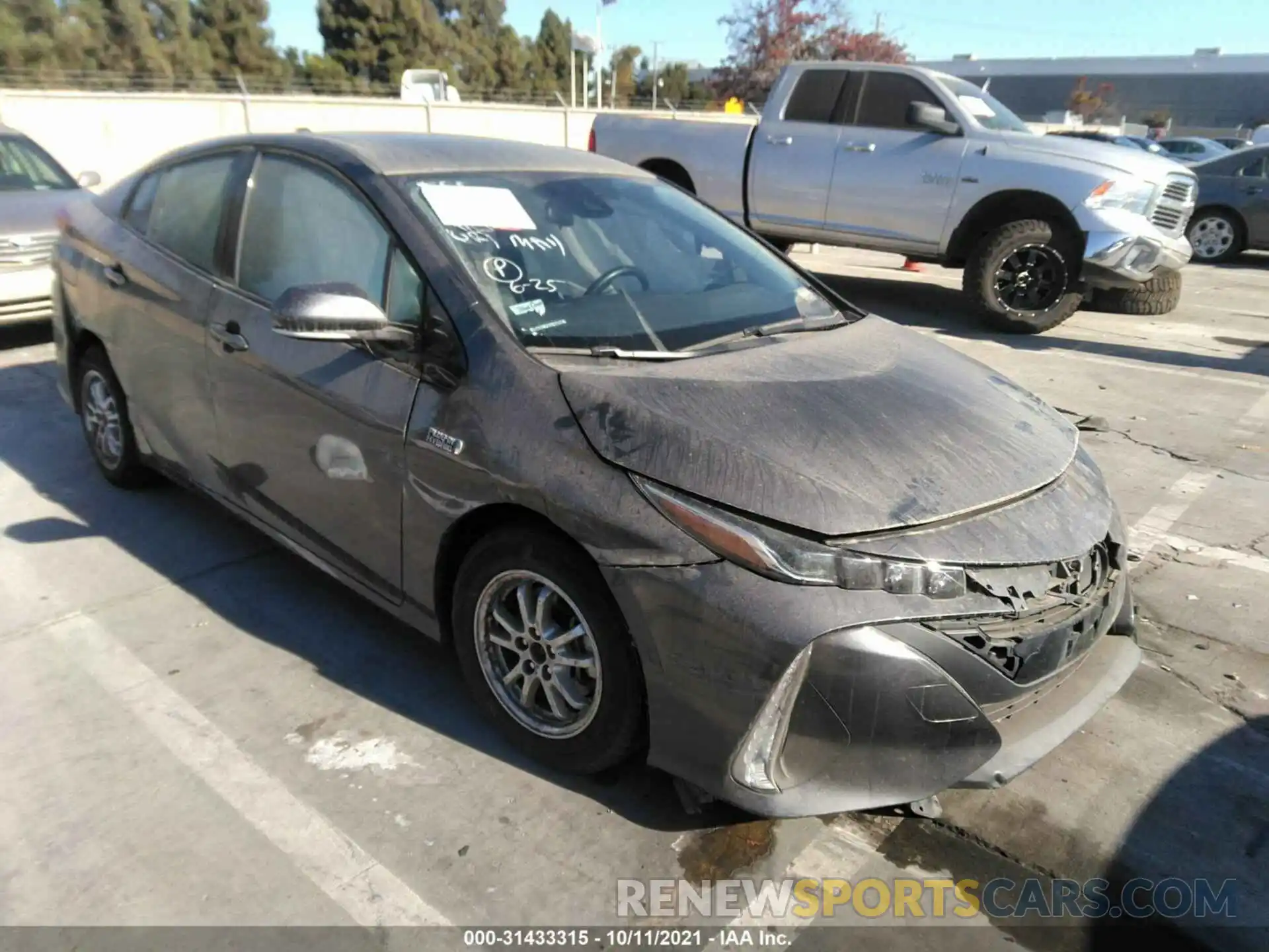 1 Photograph of a damaged car JTDKARFP8L3157146 TOYOTA PRIUS PRIME 2020