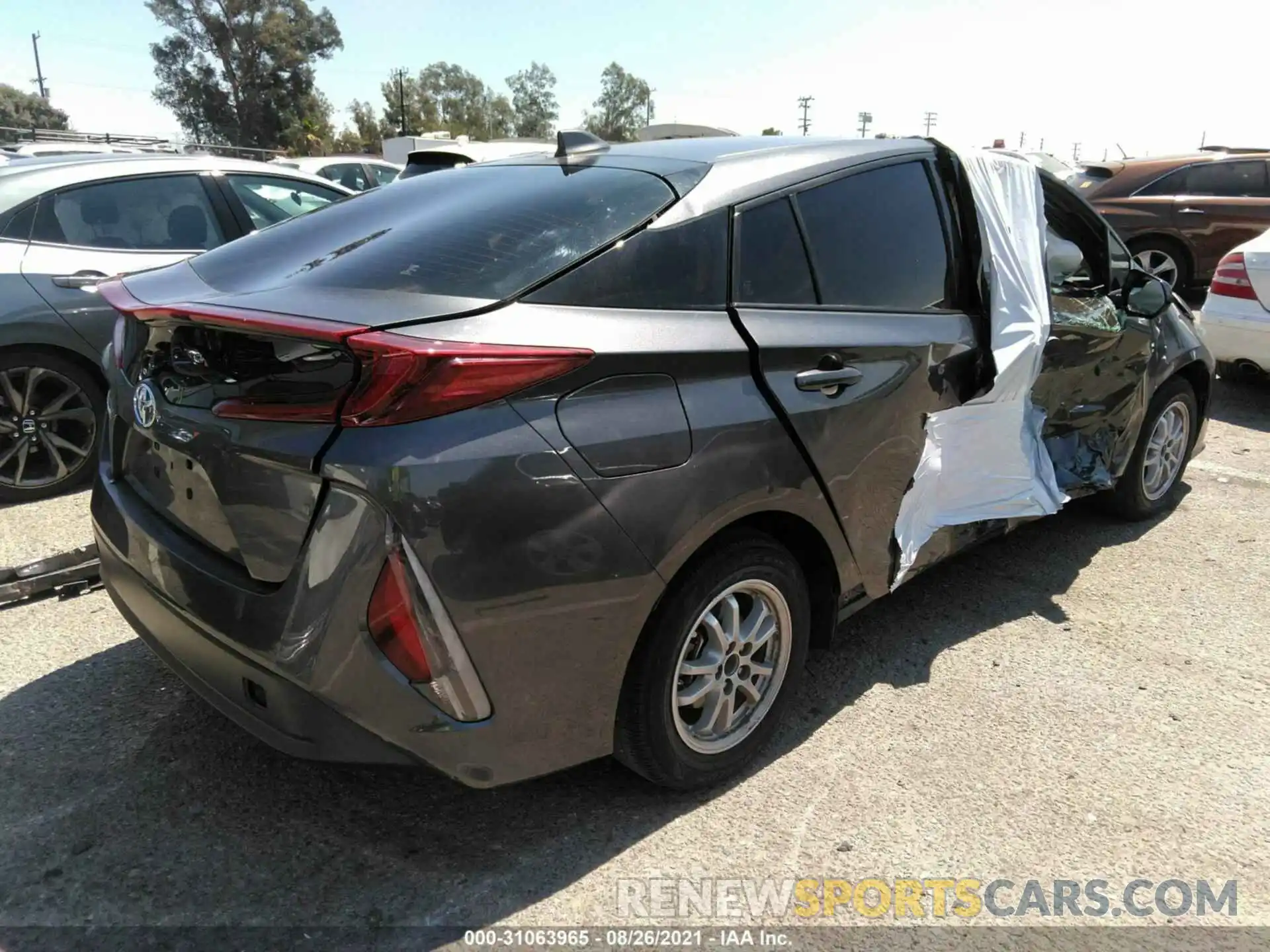 4 Photograph of a damaged car JTDKARFP8L3157292 TOYOTA PRIUS PRIME 2020