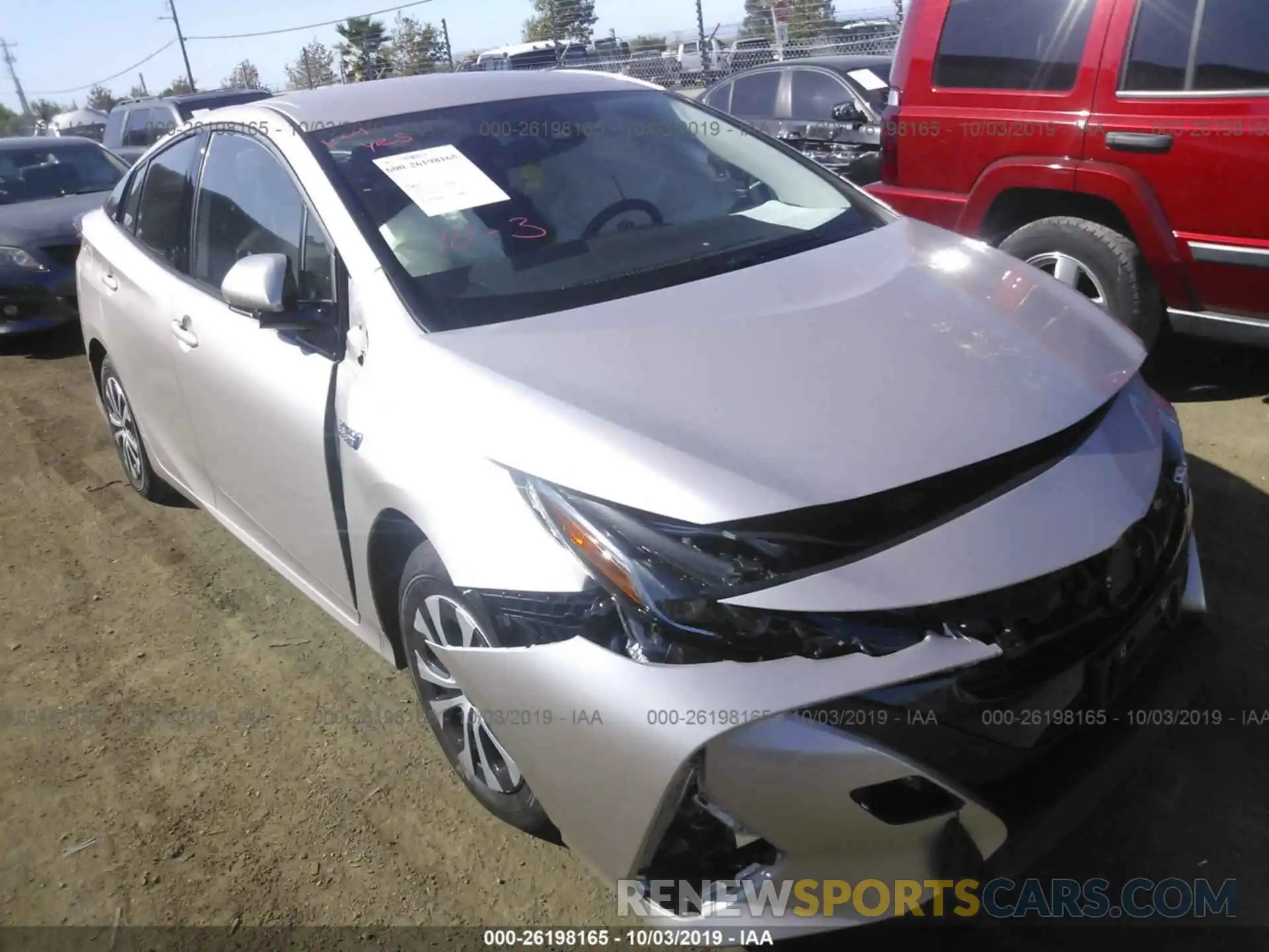 1 Photograph of a damaged car JTDKARFP9L3128108 TOYOTA PRIUS PRIME 2020