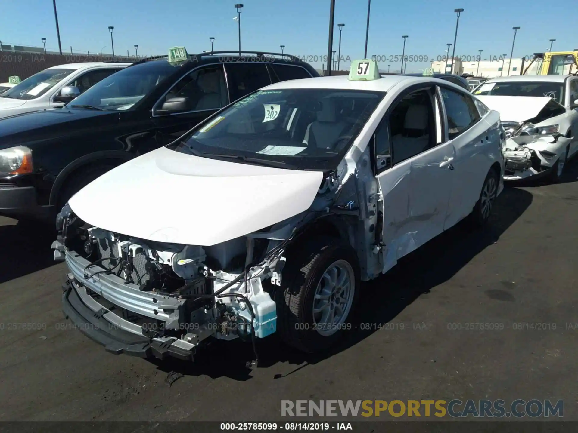 2 Photograph of a damaged car JTDKARFP9L3128187 TOYOTA PRIUS PRIME 2020