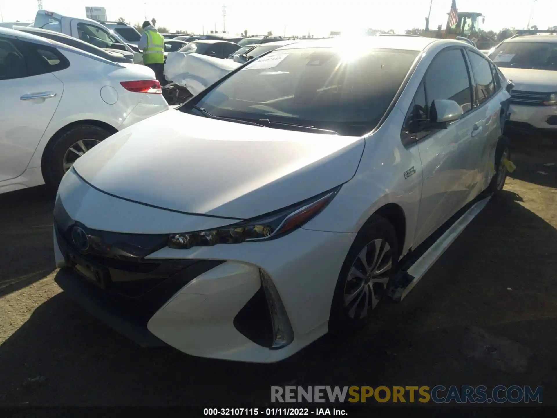 2 Photograph of a damaged car JTDKARFP9L3131414 TOYOTA PRIUS PRIME 2020